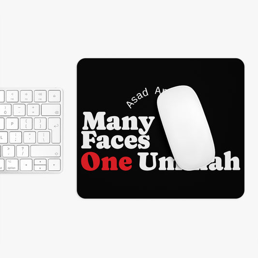 Many Faces One Ummah Mouse Pad