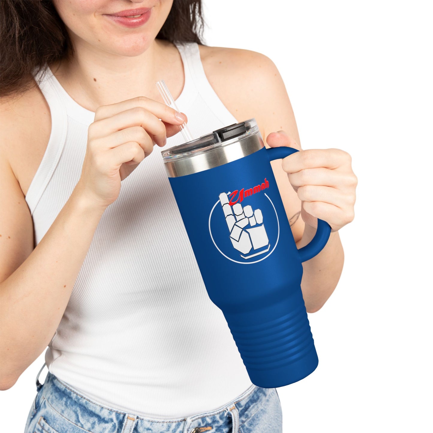 "One Ummah" Logo Insulated Travel Mug, 40oz
