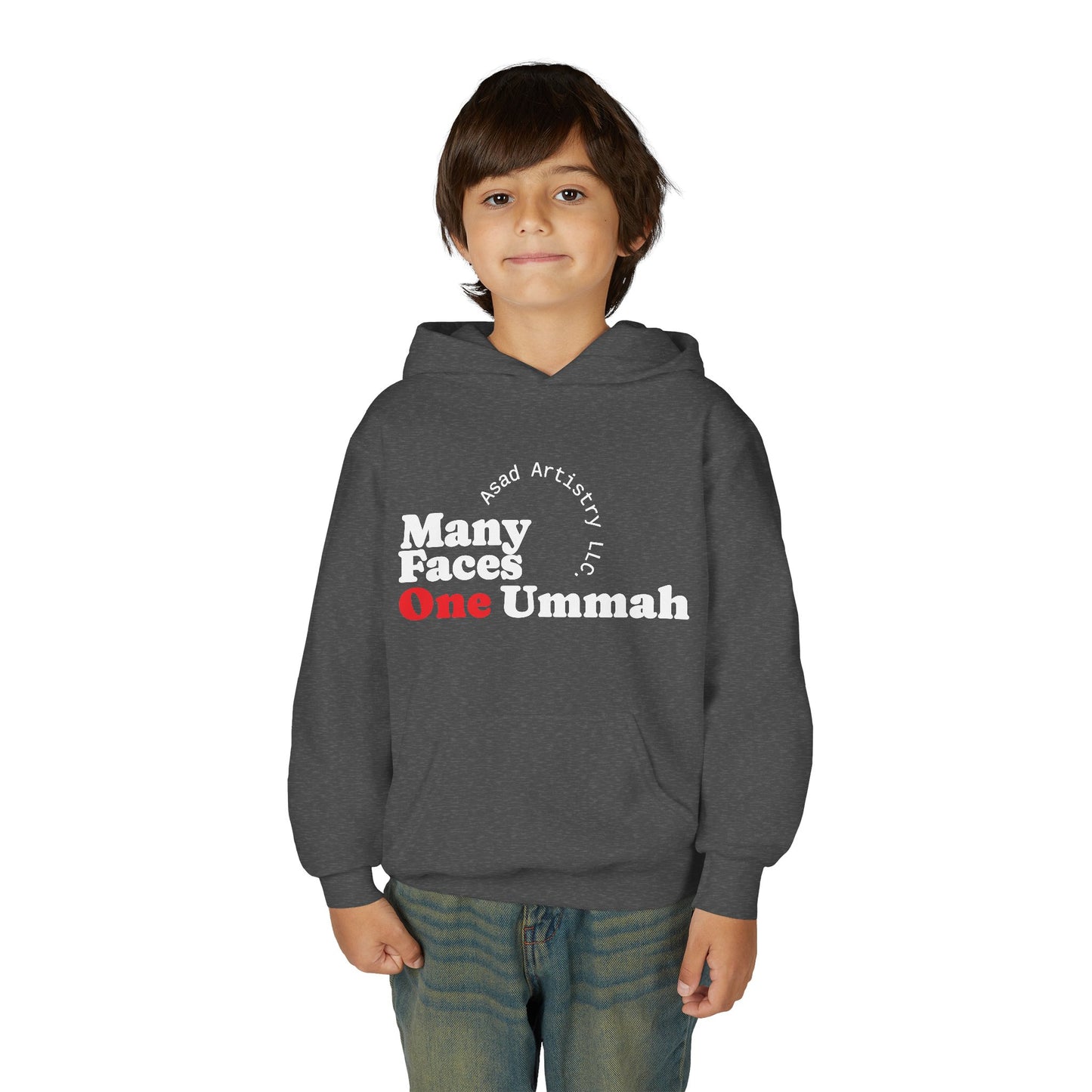 Youth Hoodie – Many Faces, One Ummah: Unity in Comfort