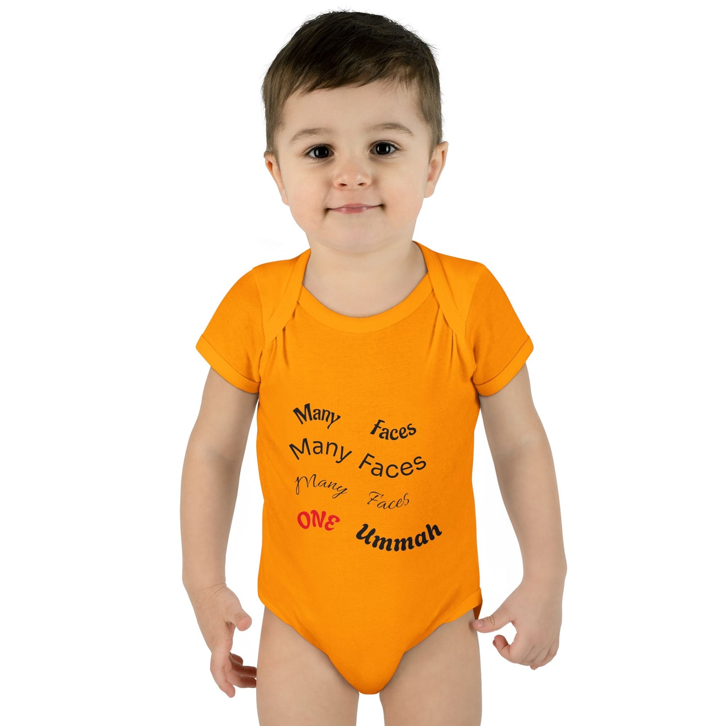 Many Faces One Ummah Infant Baby Rib Bodysuit – Joyful Comfort, United From the Start