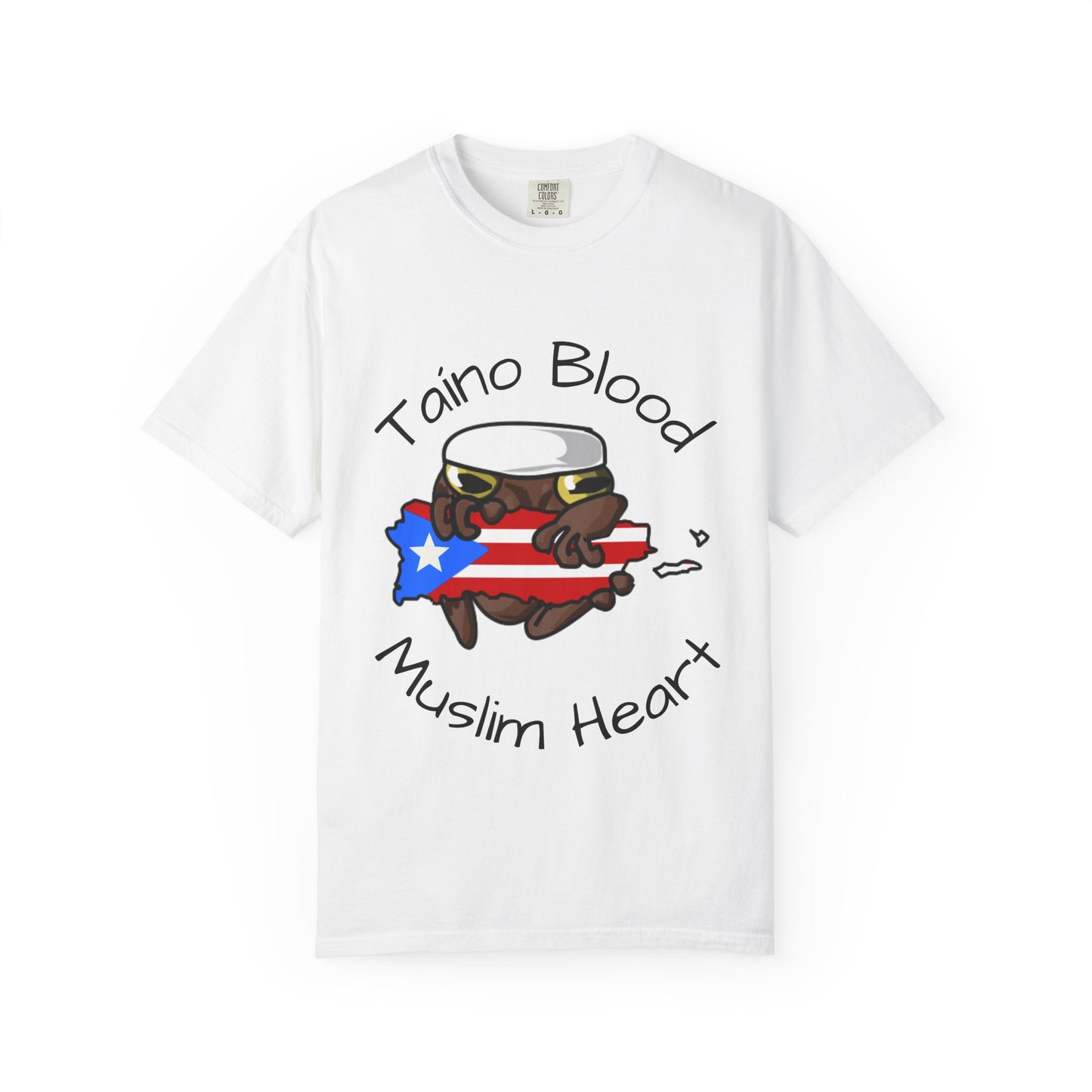 “Taíno Blood, Muslim Heart.”-Puerto Rican Muslim graphic Tee