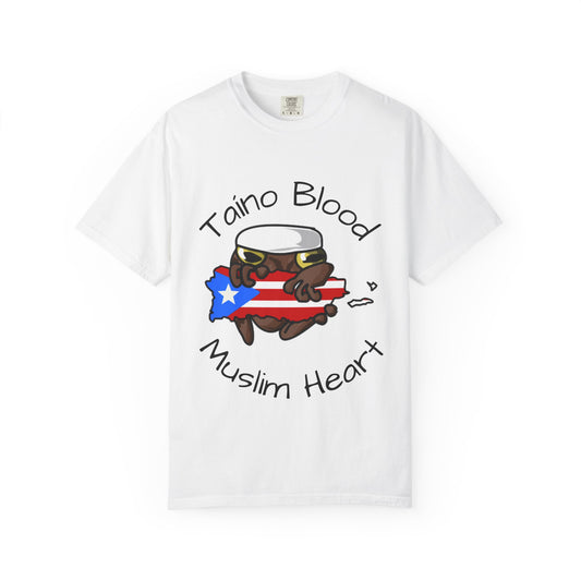 “Taíno Blood, Muslim Heart.”-Puerto Rican Muslim graphic Tee