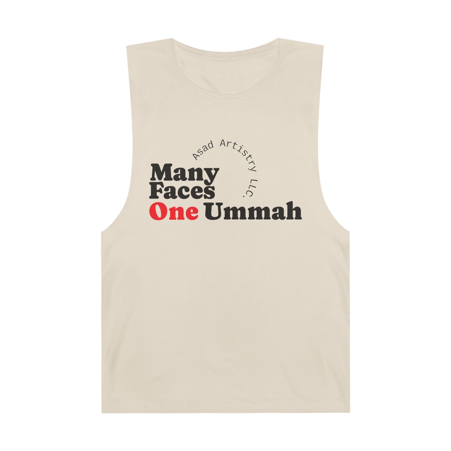 Many Faces One Ummah Unisex Barnard Tank – Unite in Comfort and Style