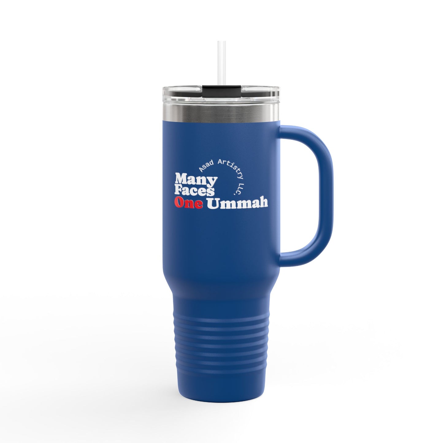 One Ummah Insulated Travel Mug-W/White letter