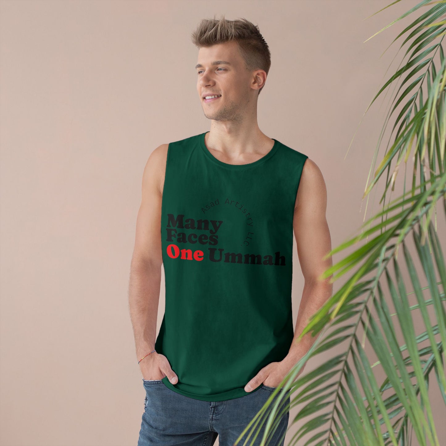 Many Faces One Ummah Unisex Barnard Tank – Unite in Comfort and Style