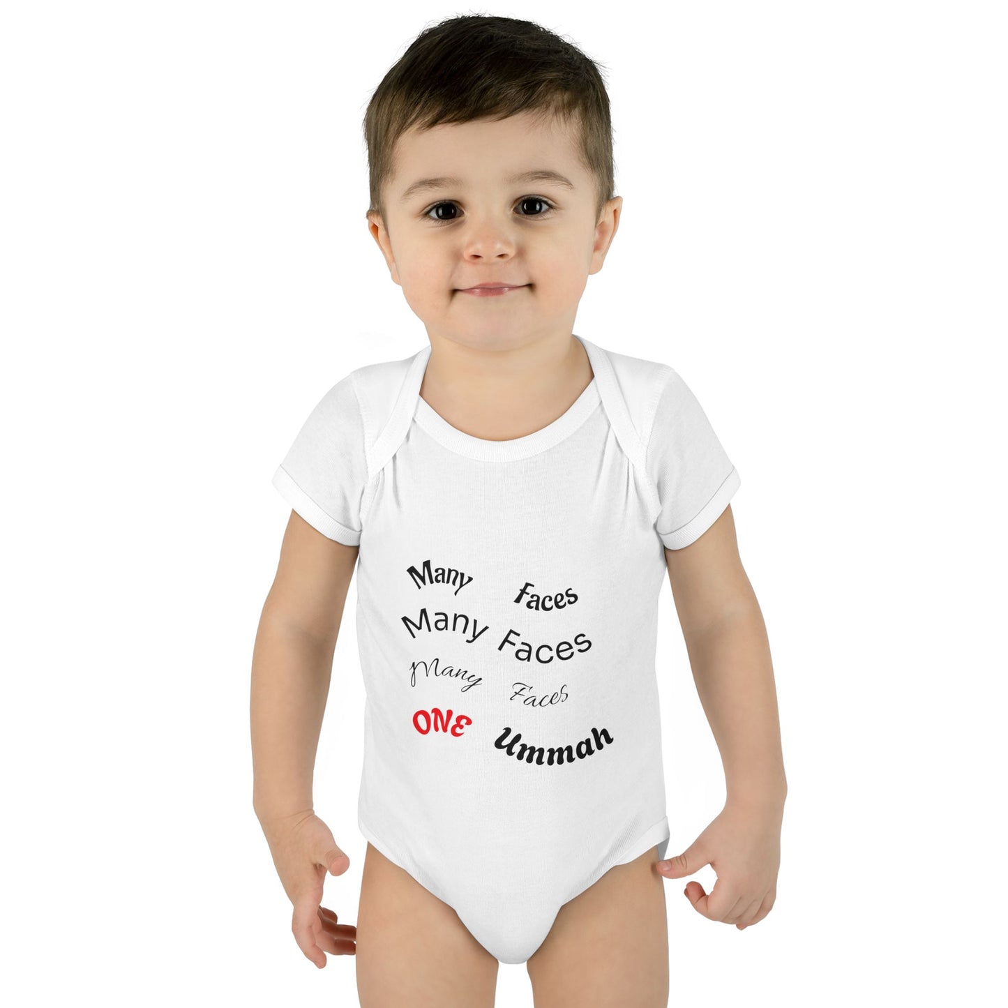 Many Faces One Ummah Infant Baby Rib Bodysuit – Joyful Comfort, United From the Start