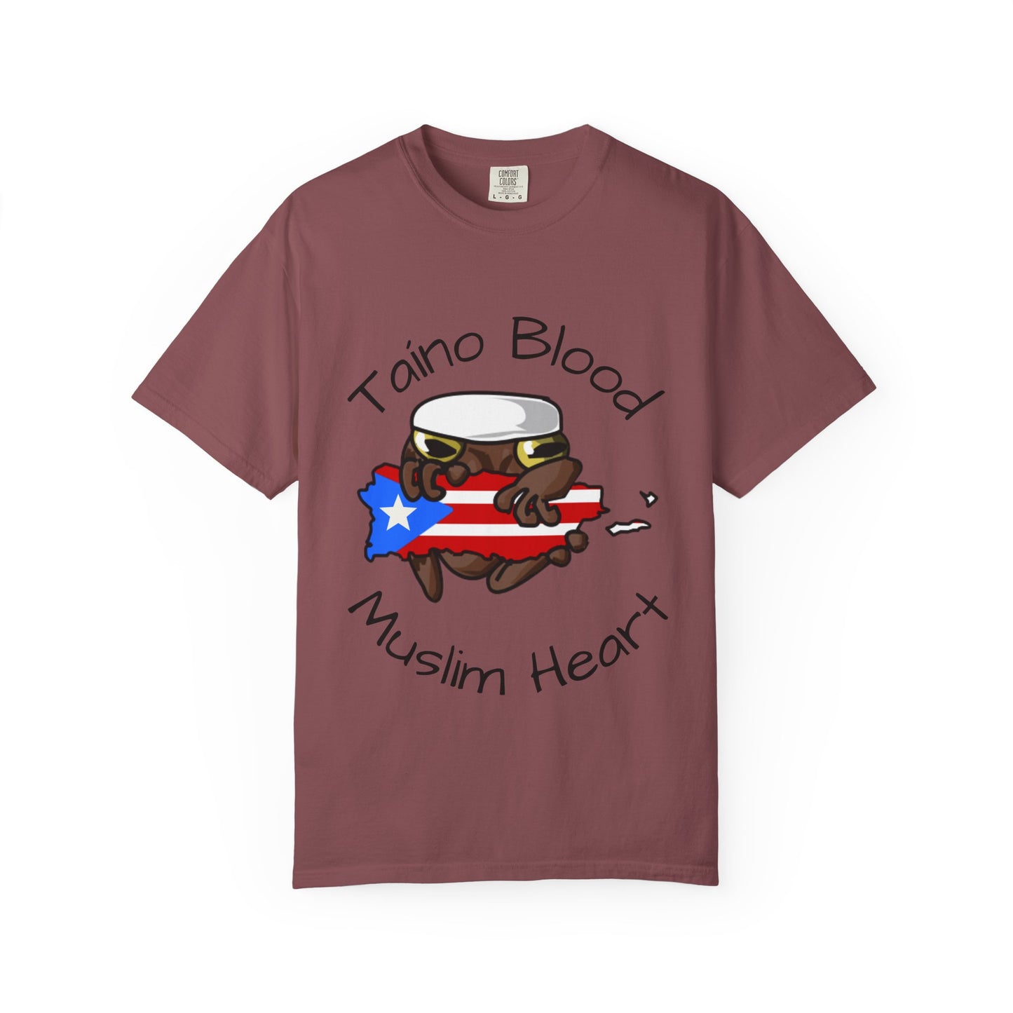 “Taíno Blood, Muslim Heart.”-Puerto Rican Muslim graphic Tee