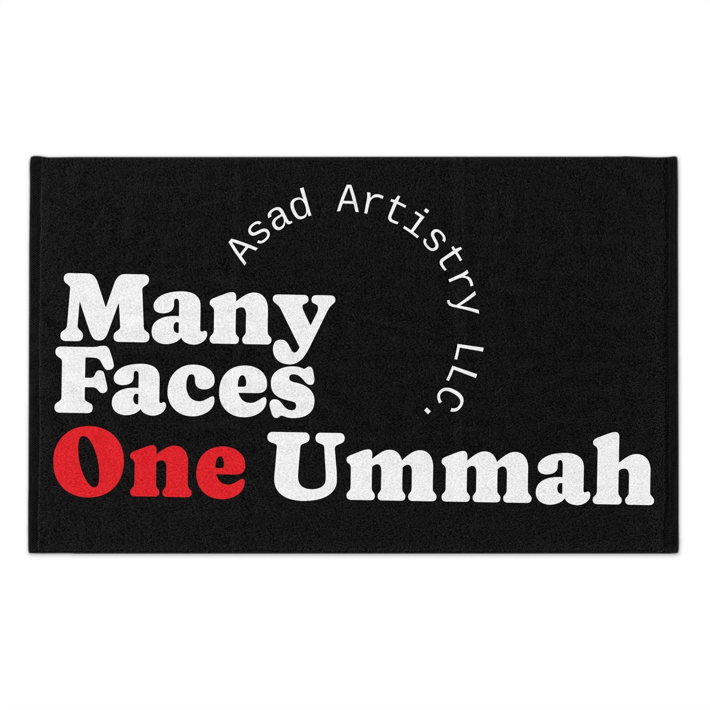 One Ummah Black Towel