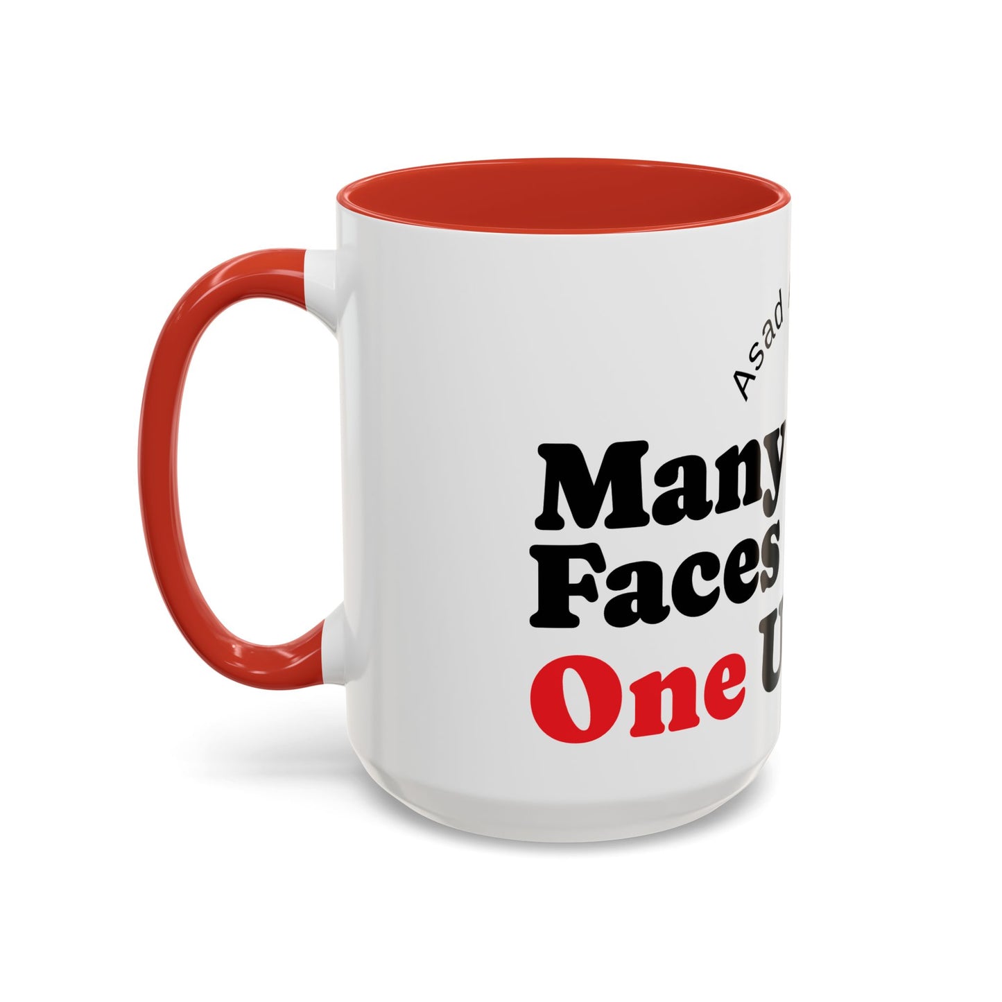 Many Faces, One Ummah Accent Coffee Mug