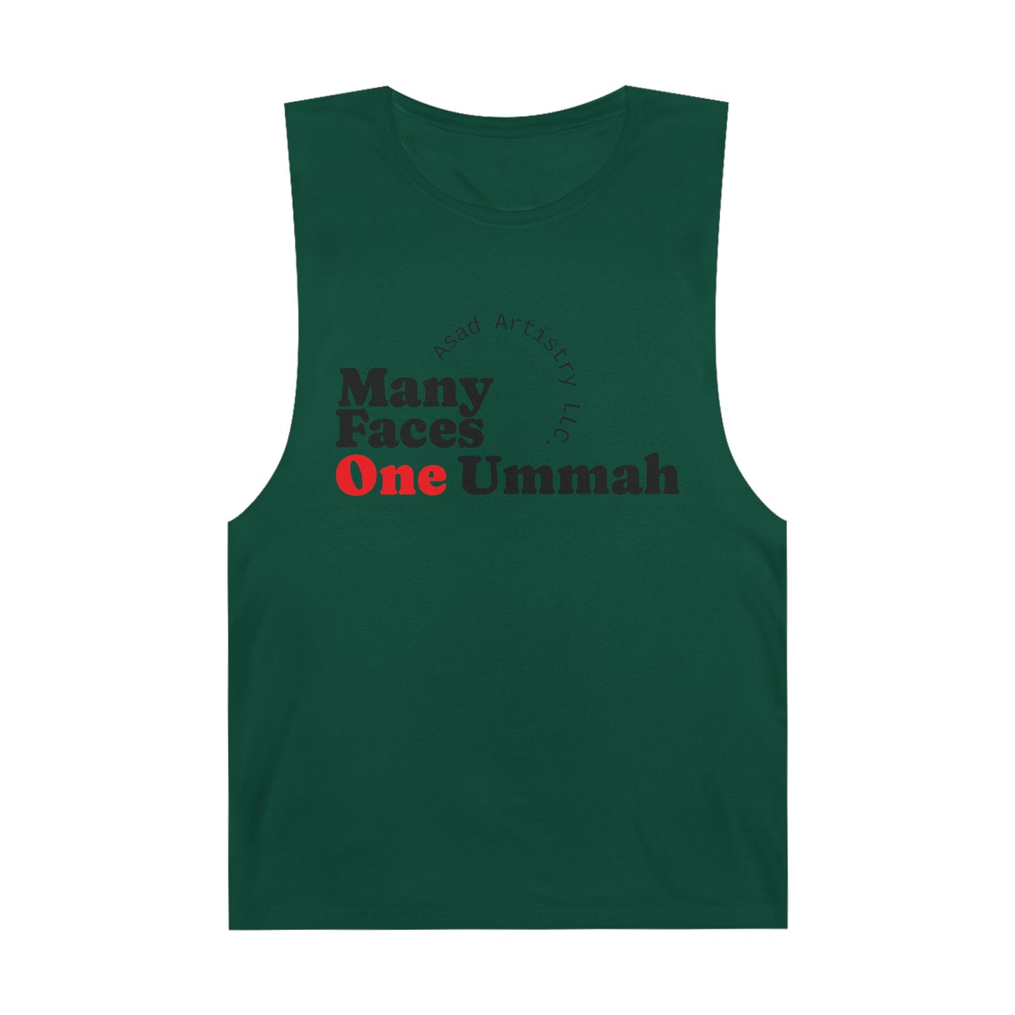 Many Faces One Ummah Unisex Barnard Tank – Unite in Comfort and Style