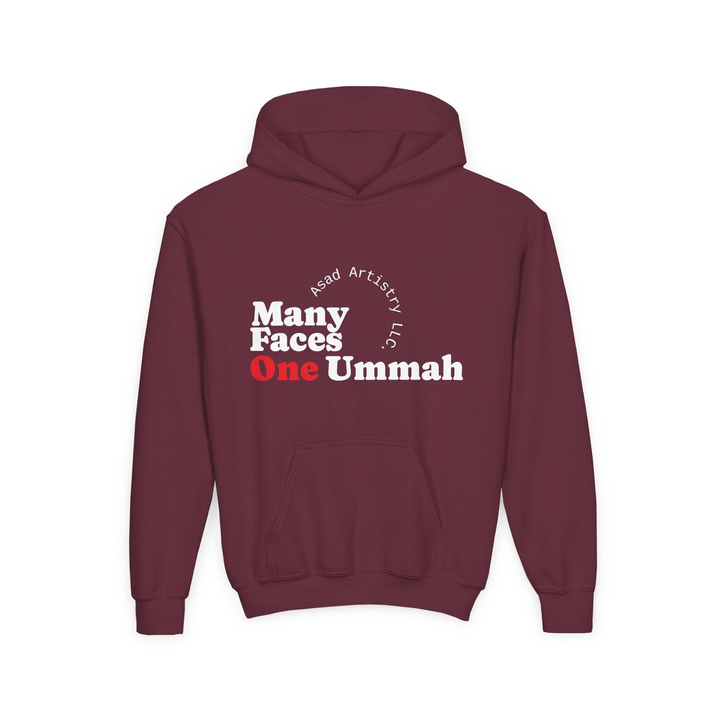 Youth Hoodie – Many Faces, One Ummah: Unity in Comfort