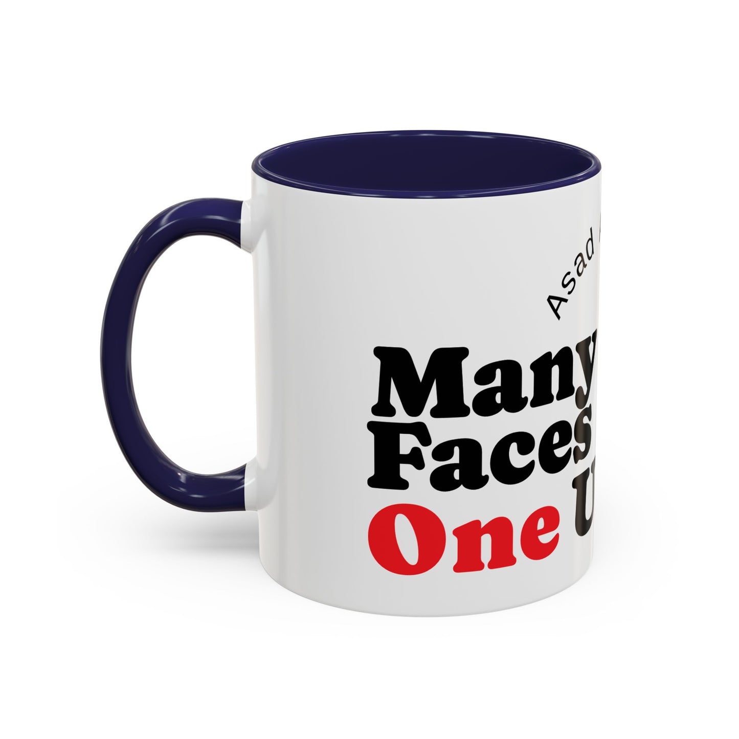 Many Faces, One Ummah Accent Coffee Mug