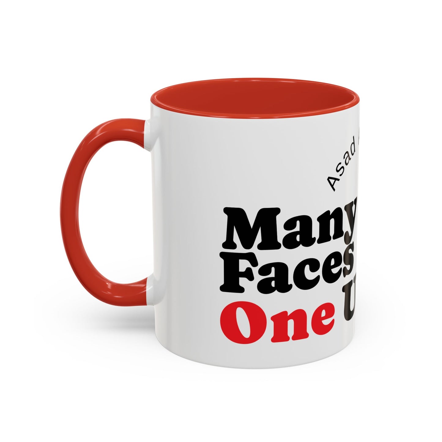 Many Faces, One Ummah Accent Coffee Mug