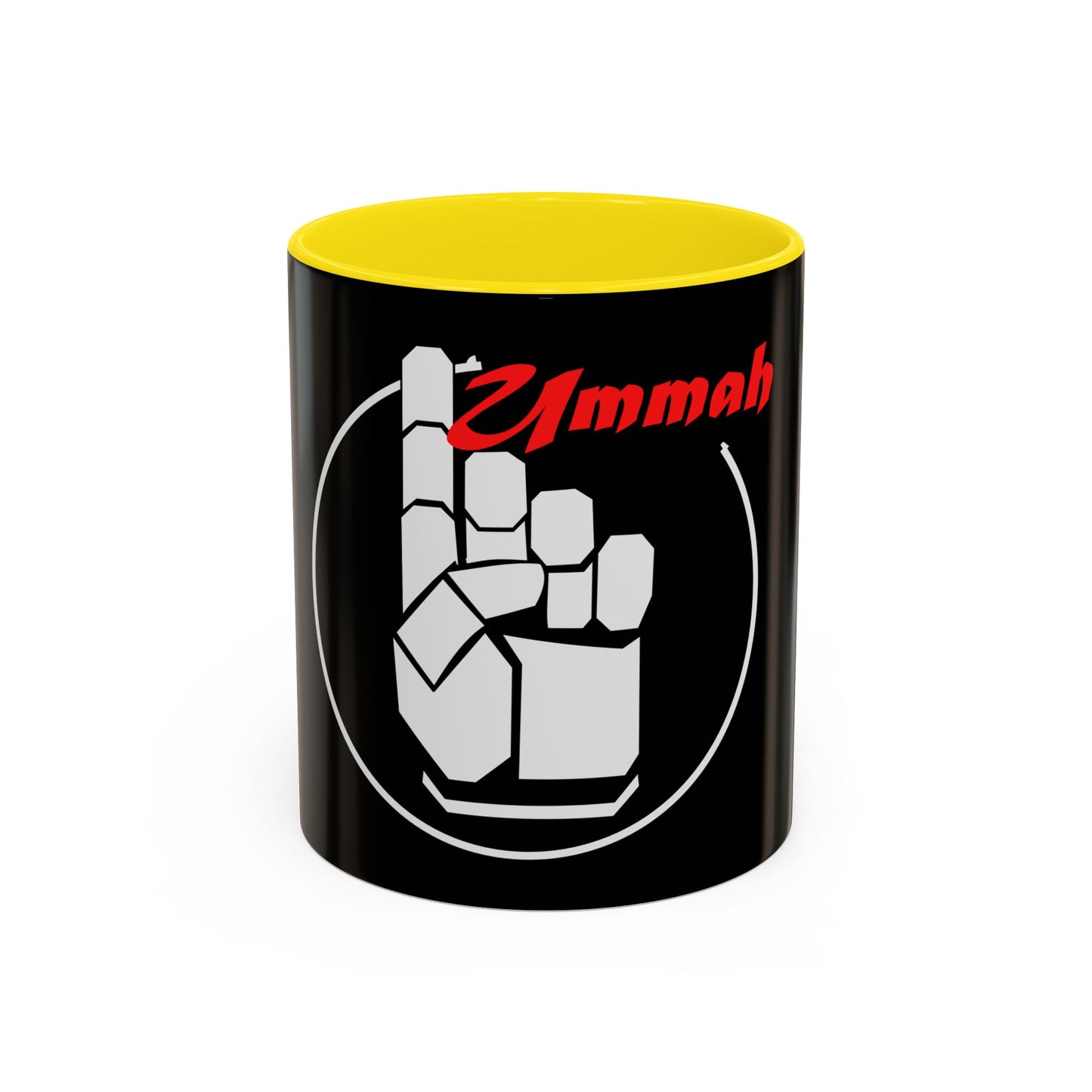 White One Ummah Logo Accent Coffee Mug