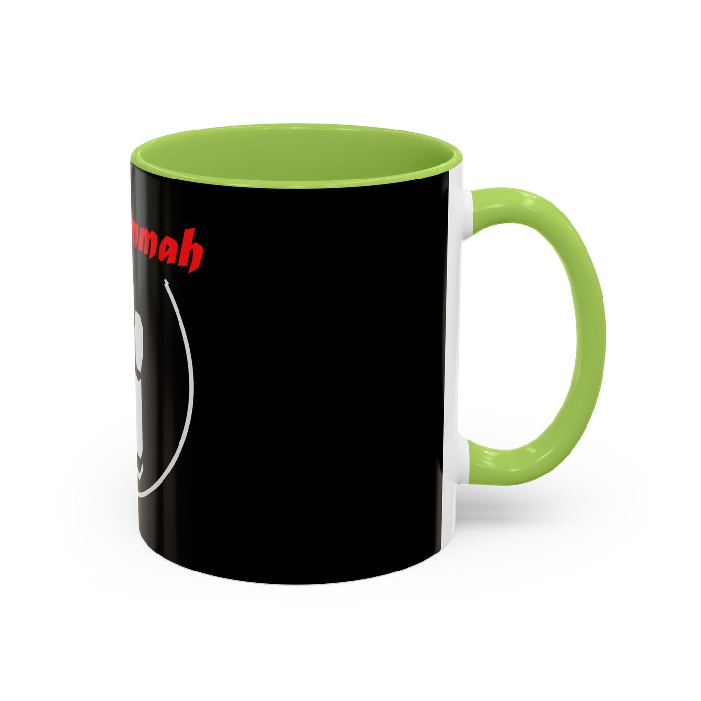 White One Ummah Logo Accent Coffee Mug