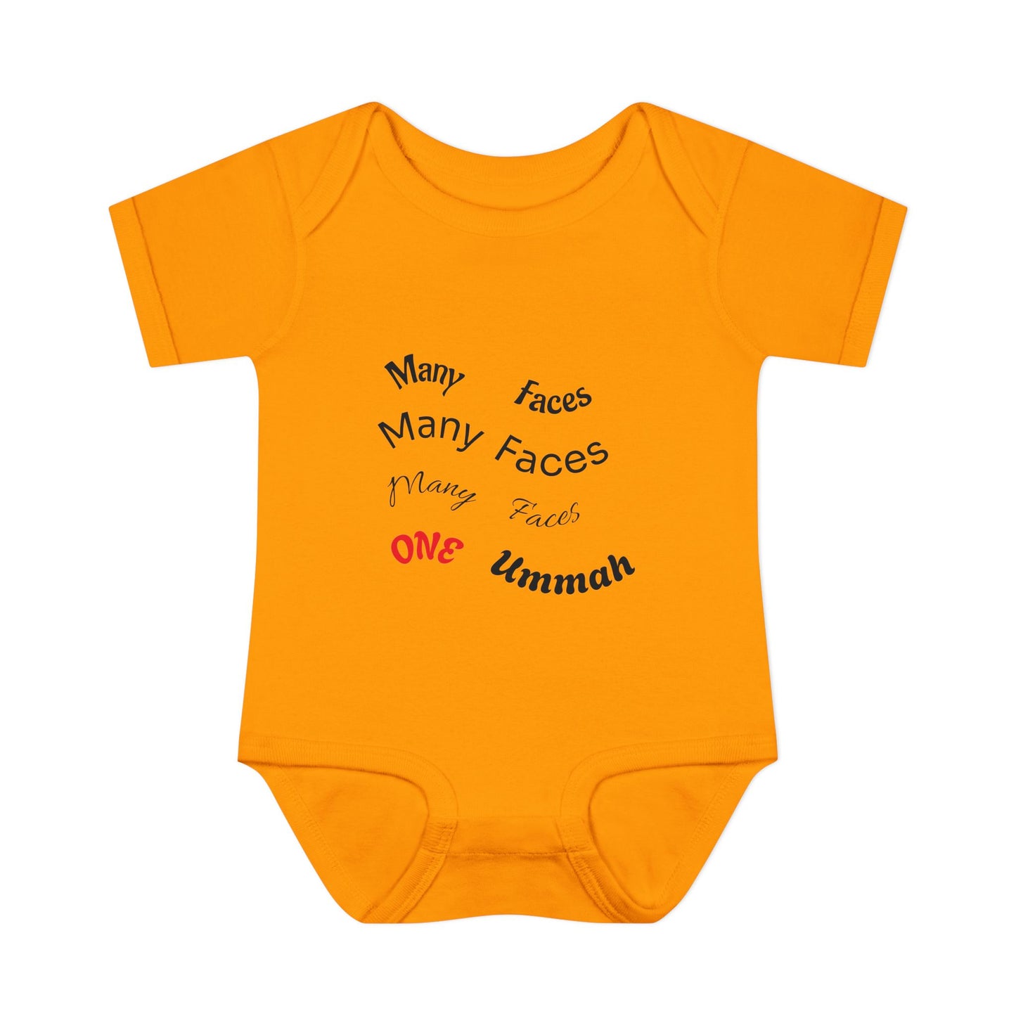 Many Faces One Ummah Infant Baby Rib Bodysuit – Joyful Comfort, United From the Start