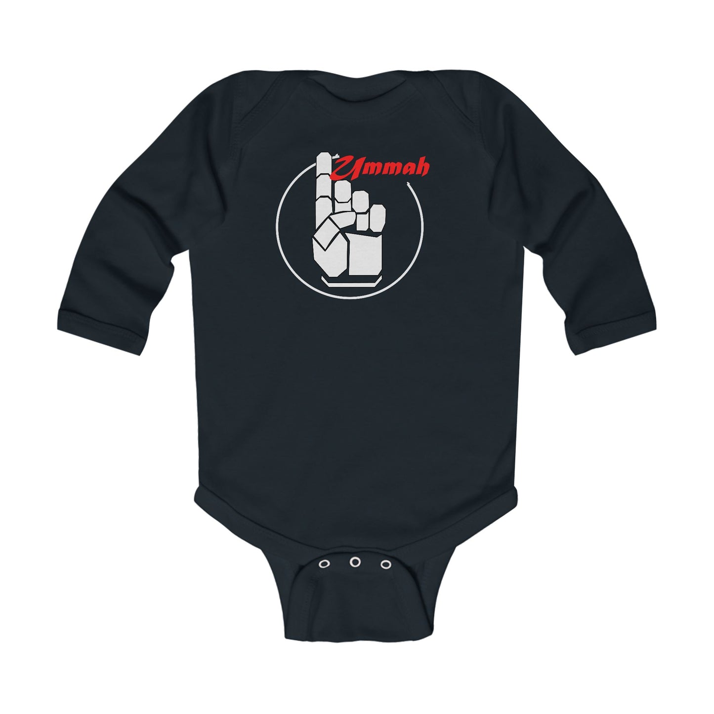 Many Faces One Ummah Infant Long Sleeve Bodysuit – Little Style, Big Message