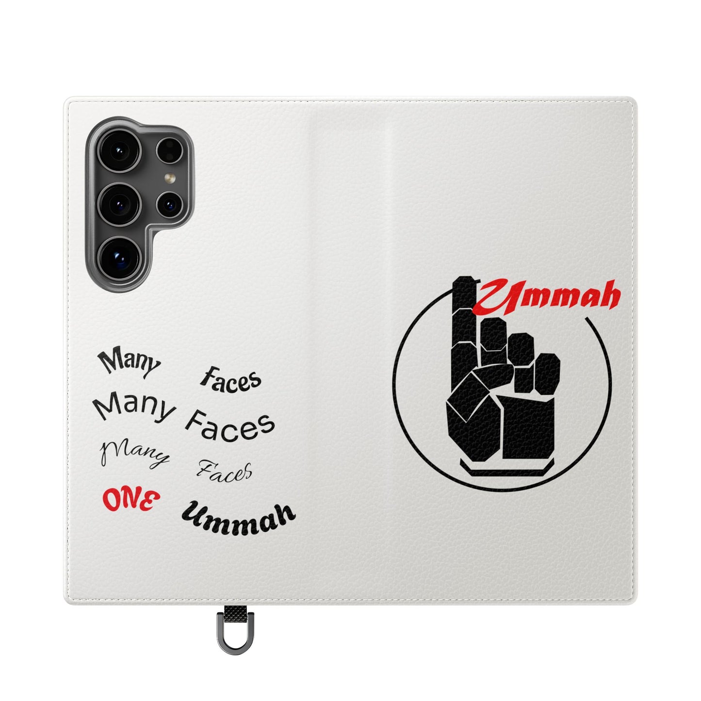 Many Faces, One Ummah Flip Case — where purpose meets protection.