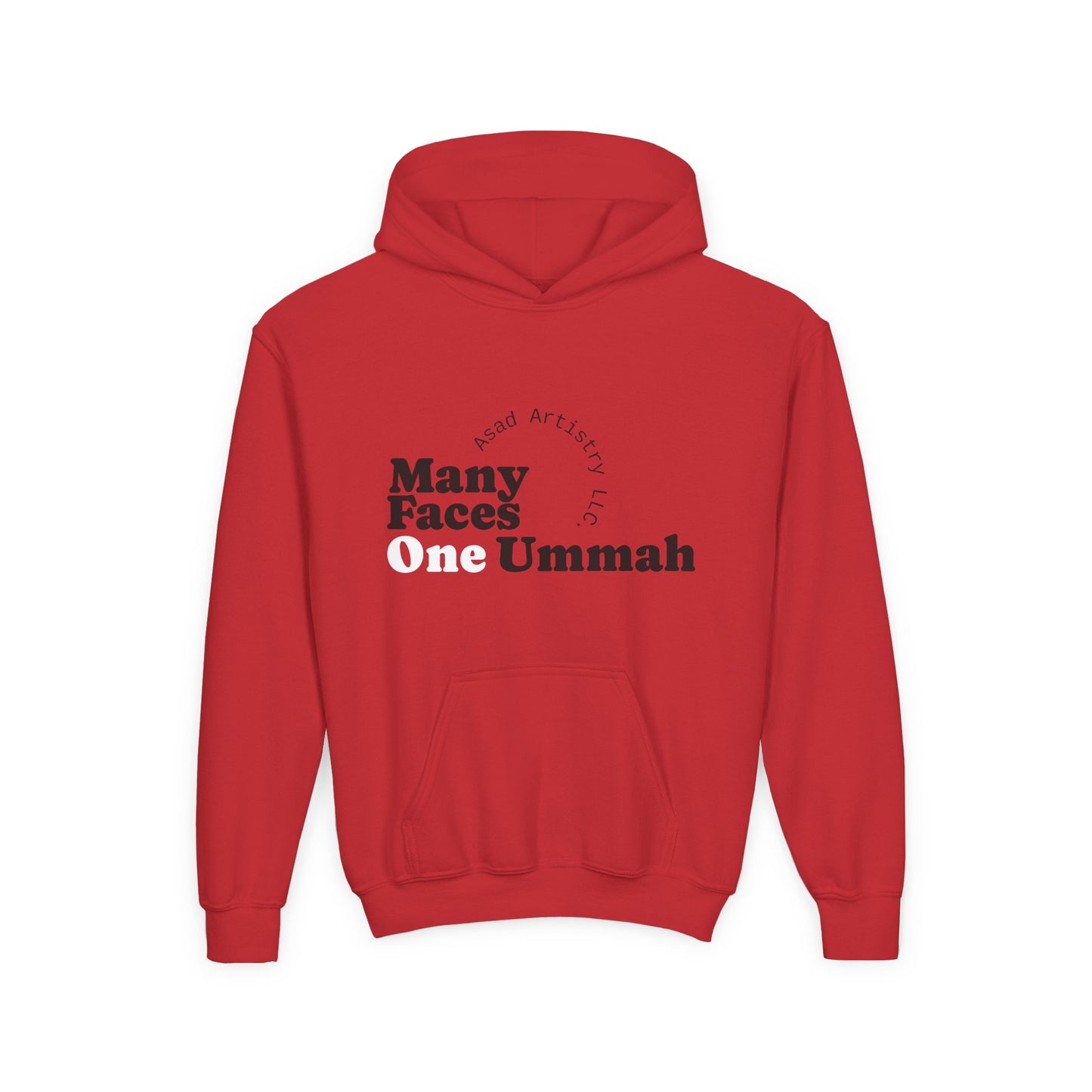 Youth Hoodie – Many Faces, One Ummah: Unity in Comfort