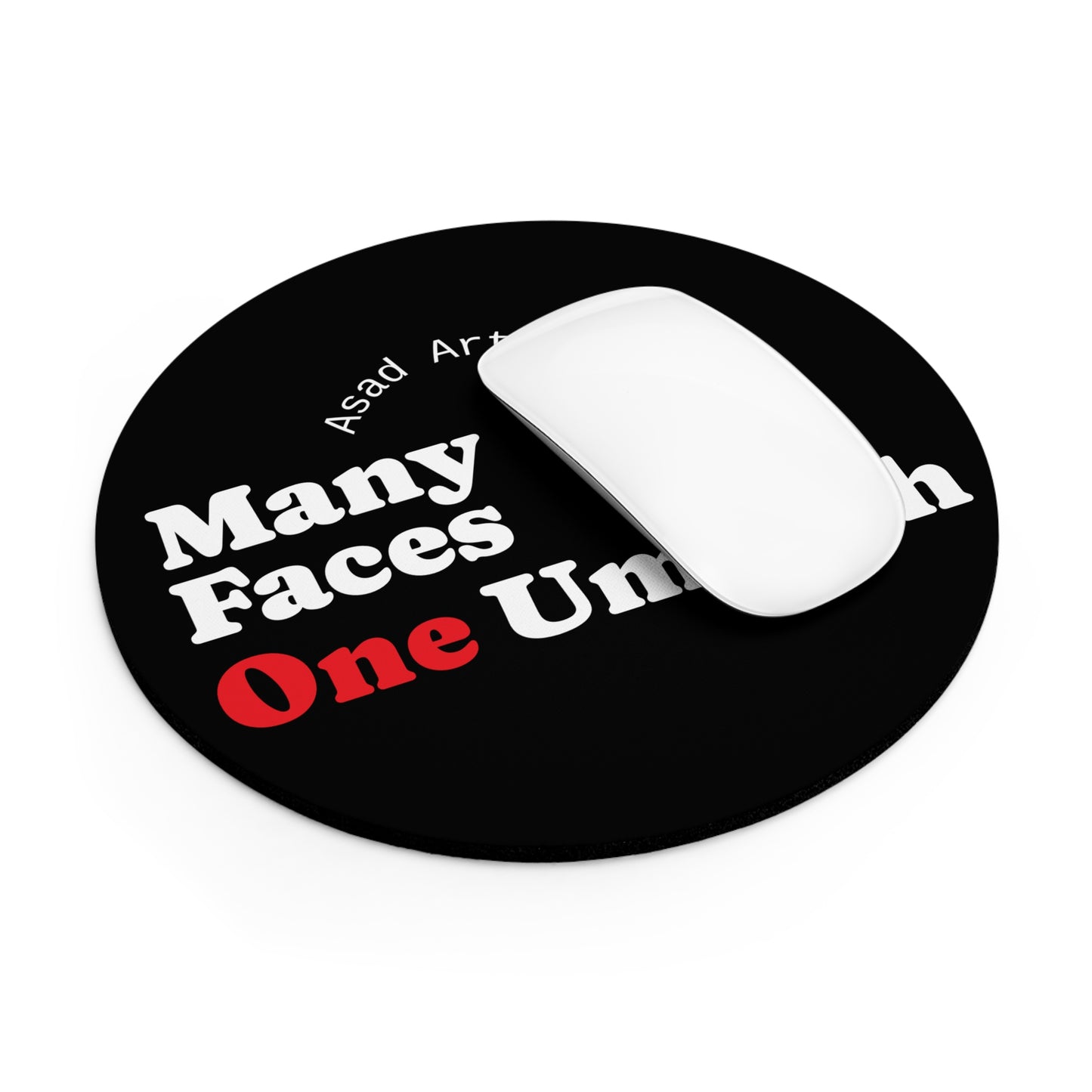 Many Faces One Ummah Mouse Pad