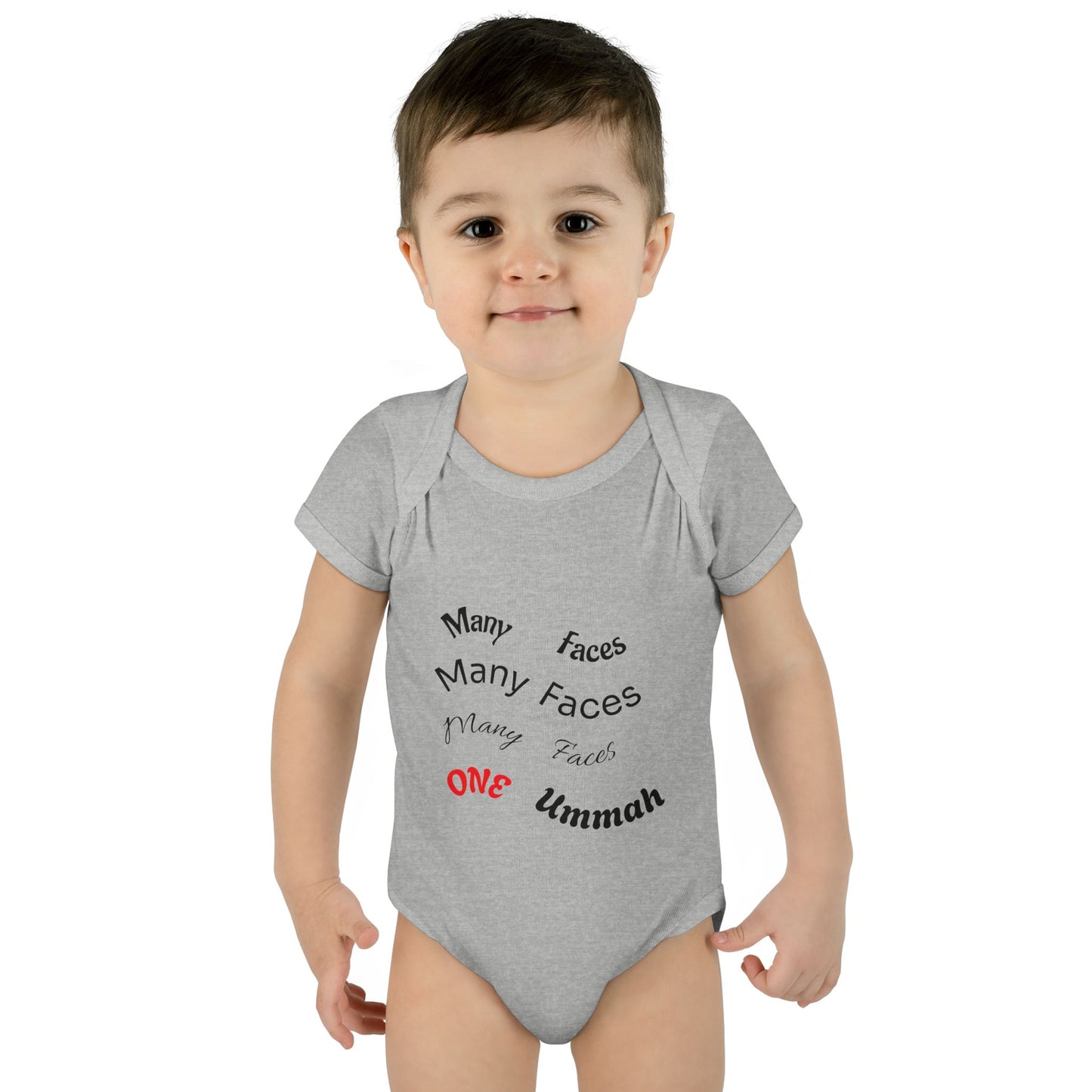 Many Faces One Ummah Infant Baby Rib Bodysuit – Joyful Comfort, United From the Start