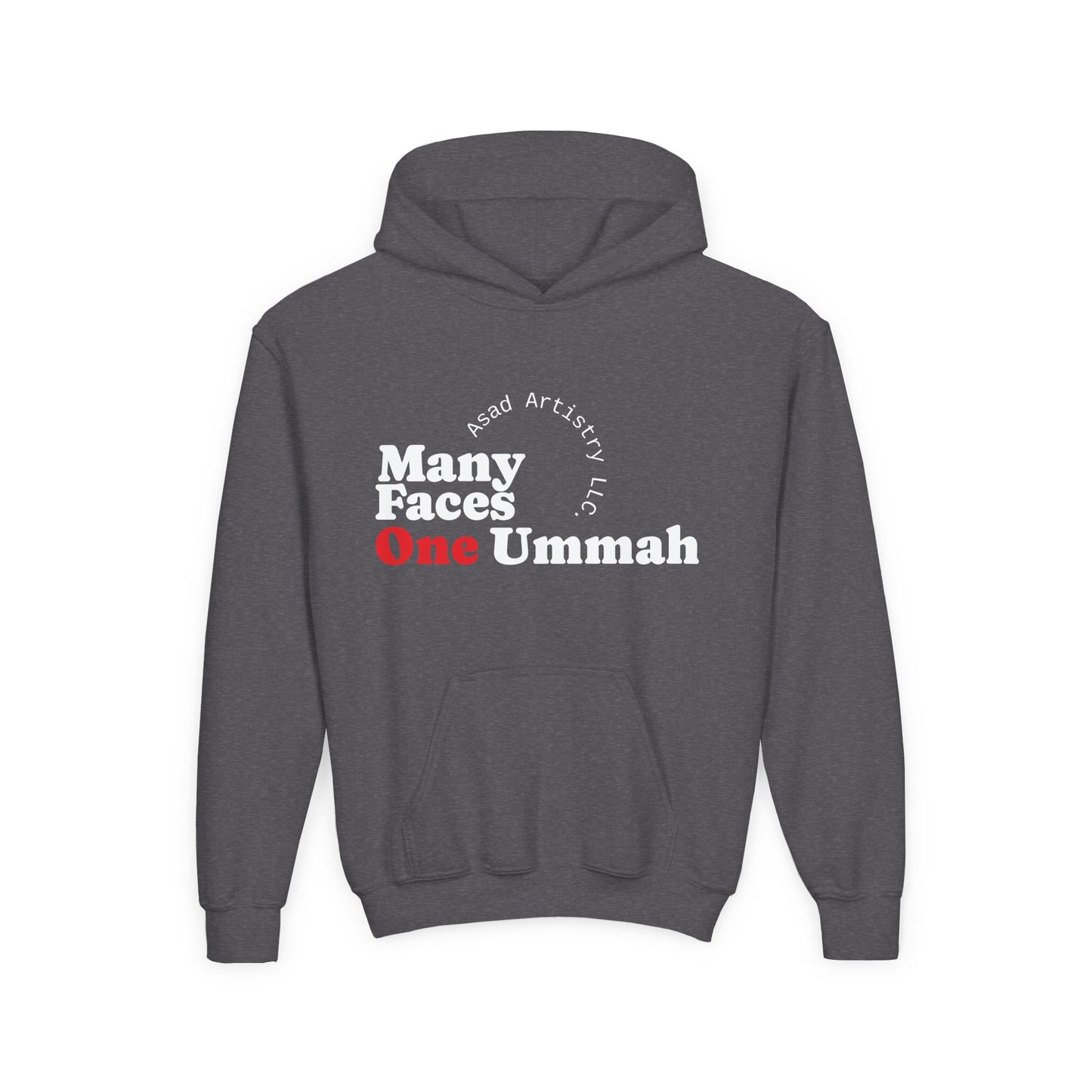 Youth Hoodie – Many Faces, One Ummah: Unity in Comfort