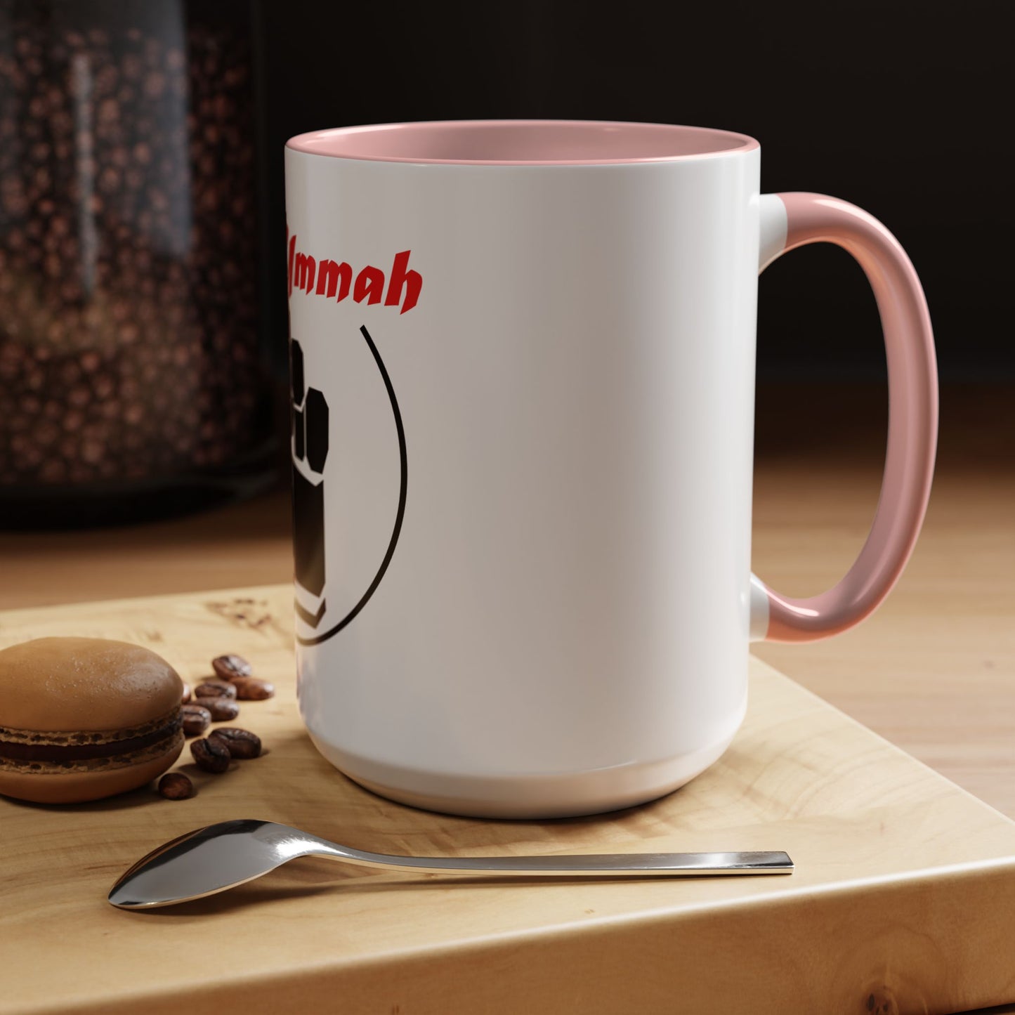 Black Logo-One Ummah Accent Coffee Mug – Sip with Unity