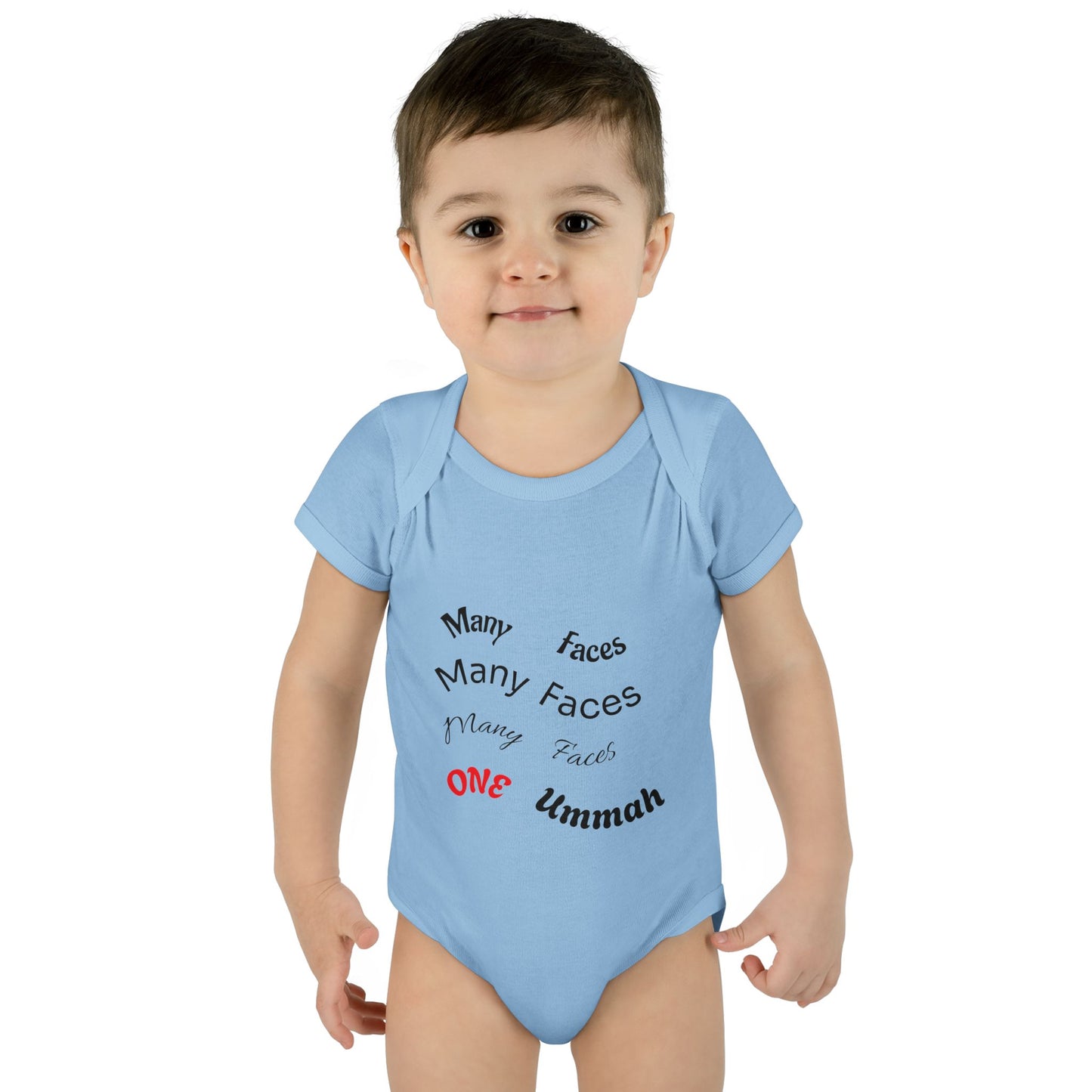 Many Faces One Ummah Infant Baby Rib Bodysuit – Joyful Comfort, United From the Start