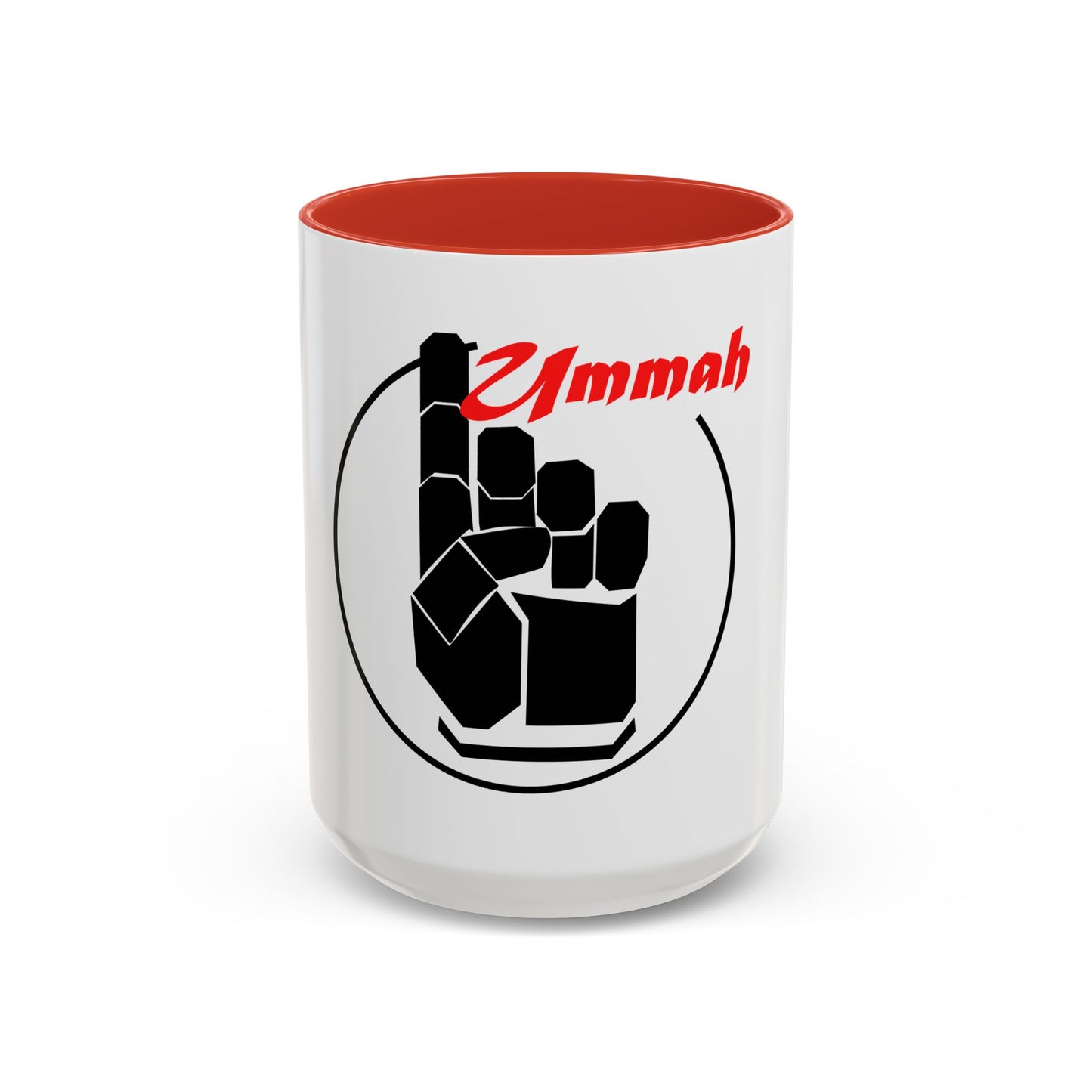 Black Logo-One Ummah Accent Coffee Mug – Sip with Unity