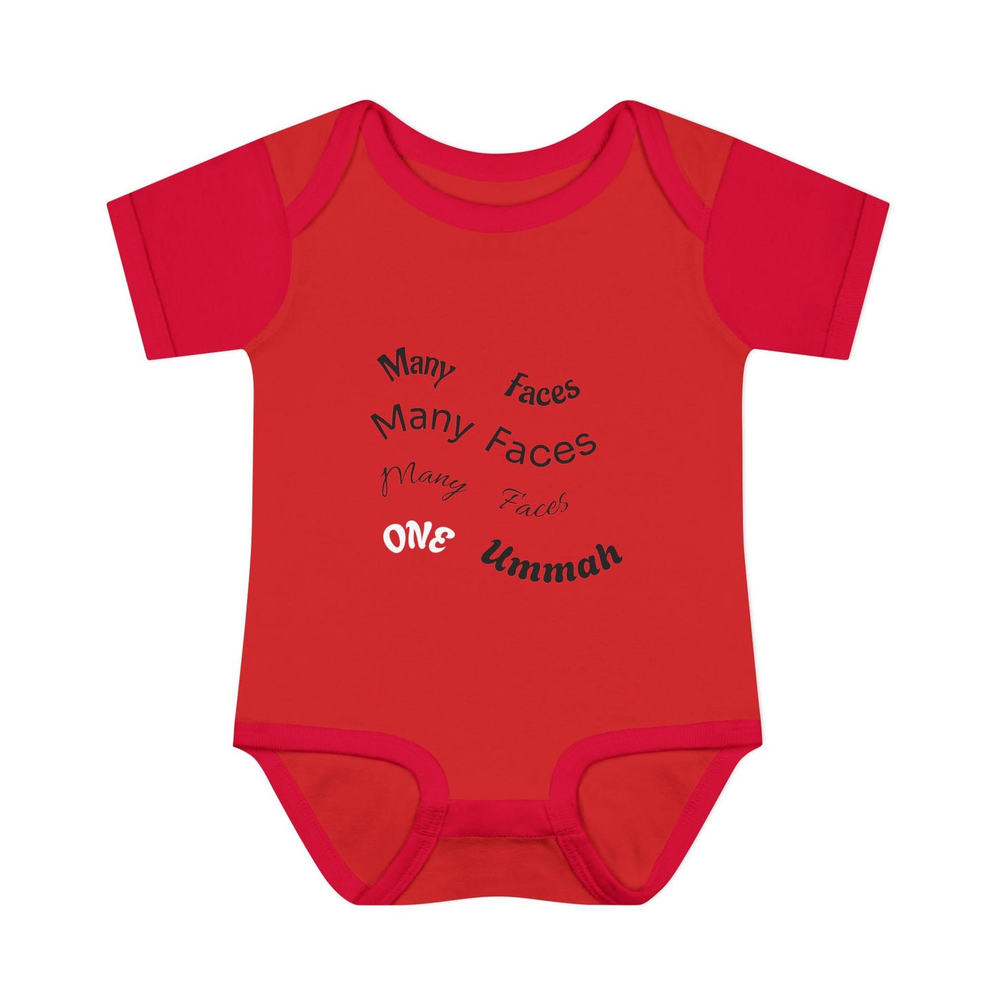 Many Faces One Ummah Infant Baby Rib Bodysuit – Joyful Comfort, United From the Start