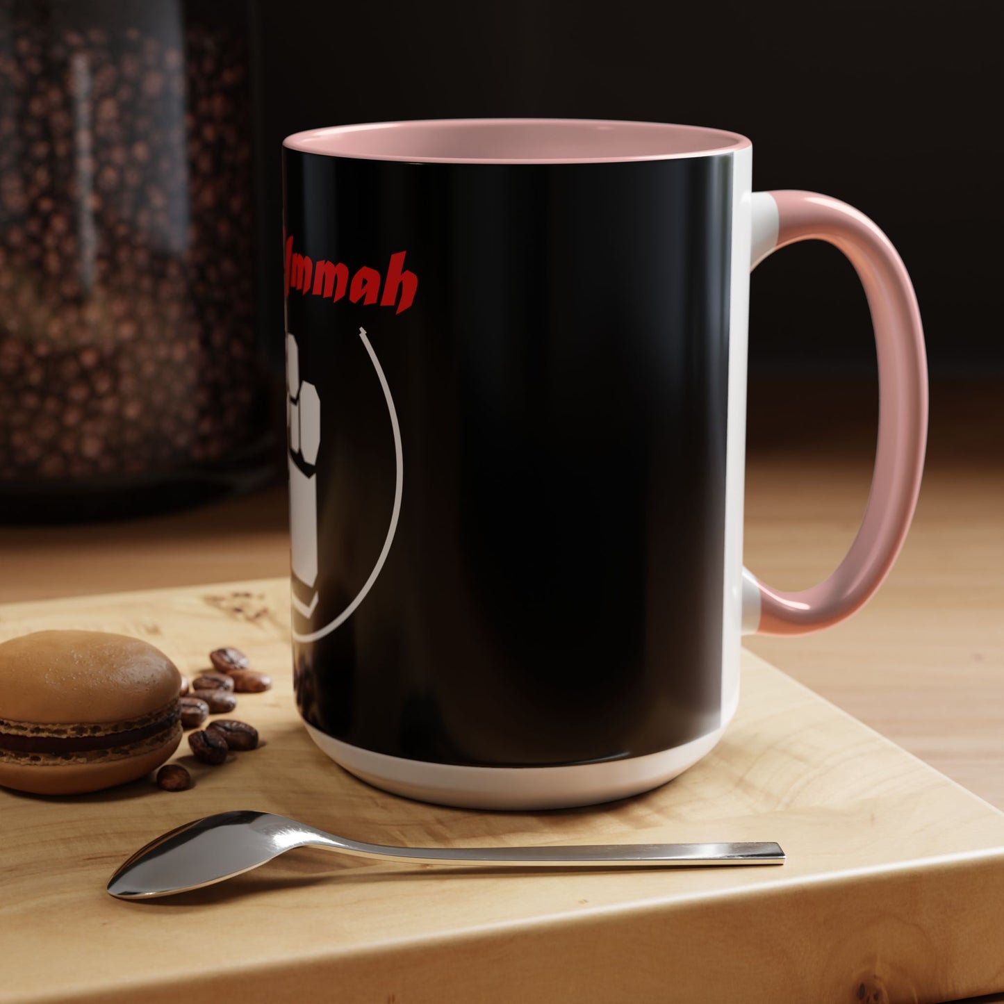 White One Ummah Logo Accent Coffee Mug