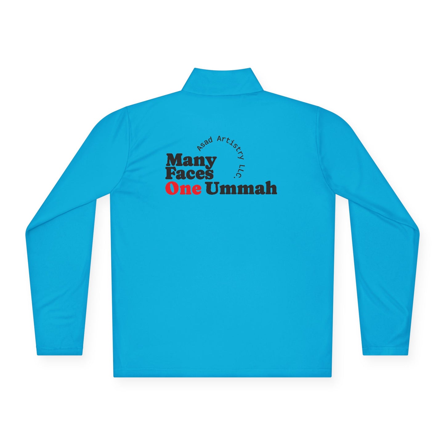 One Ummah Unisex Quarter-Zip Pullover – Performance, Style, and Unity