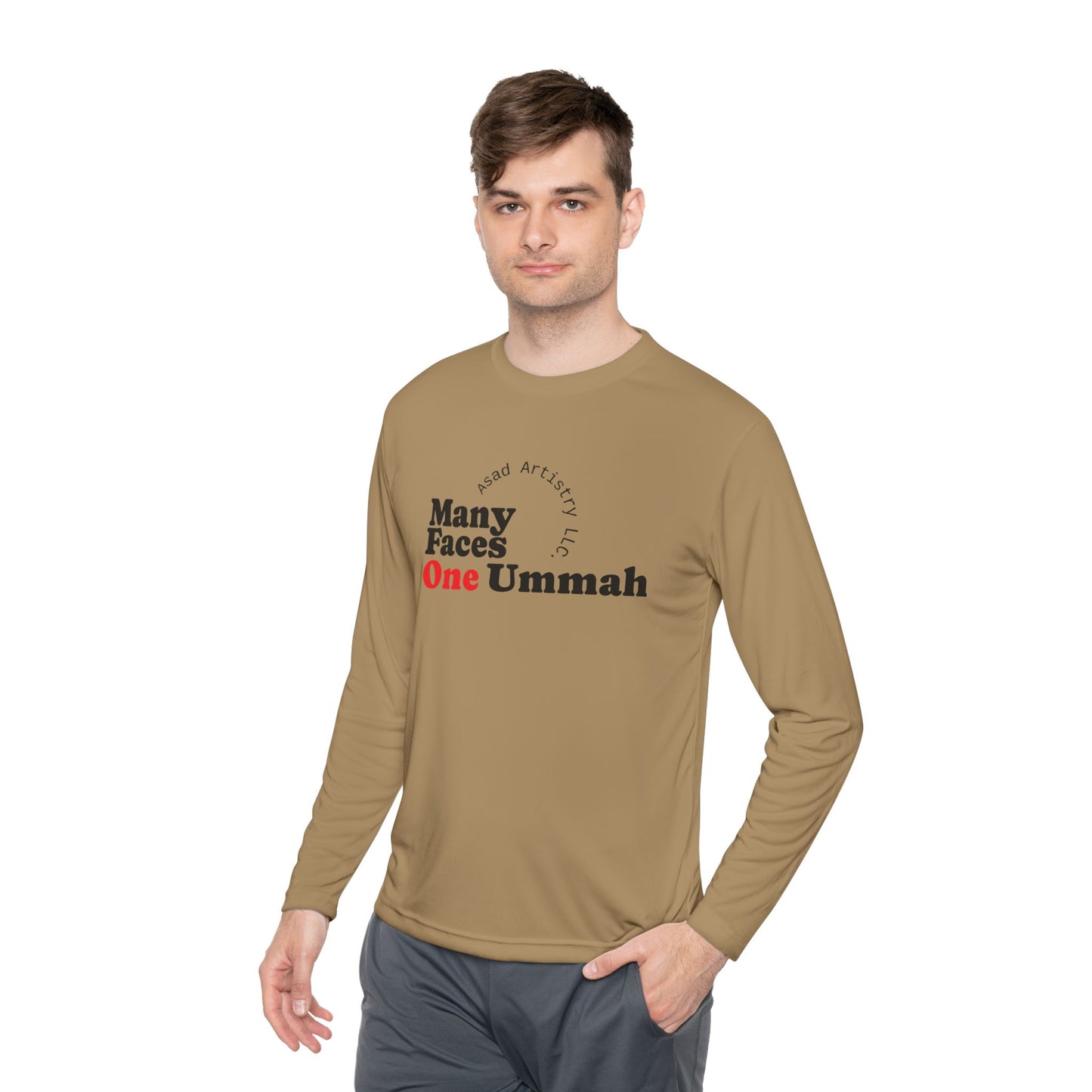 One Ummah Unisex Lightweight Long Sleeve Tee – Comfort, Style, and Unity in Every Wear