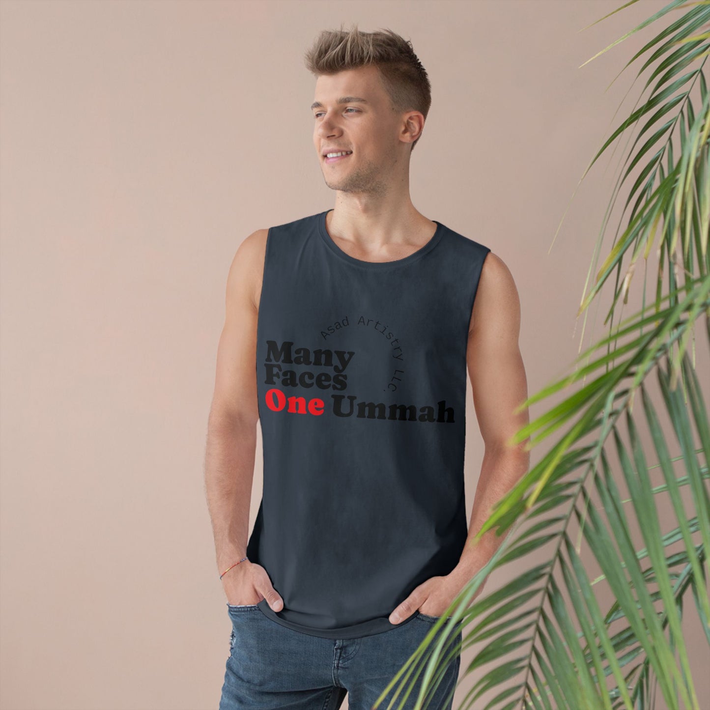 Many Faces One Ummah Unisex Barnard Tank – Unite in Comfort and Style