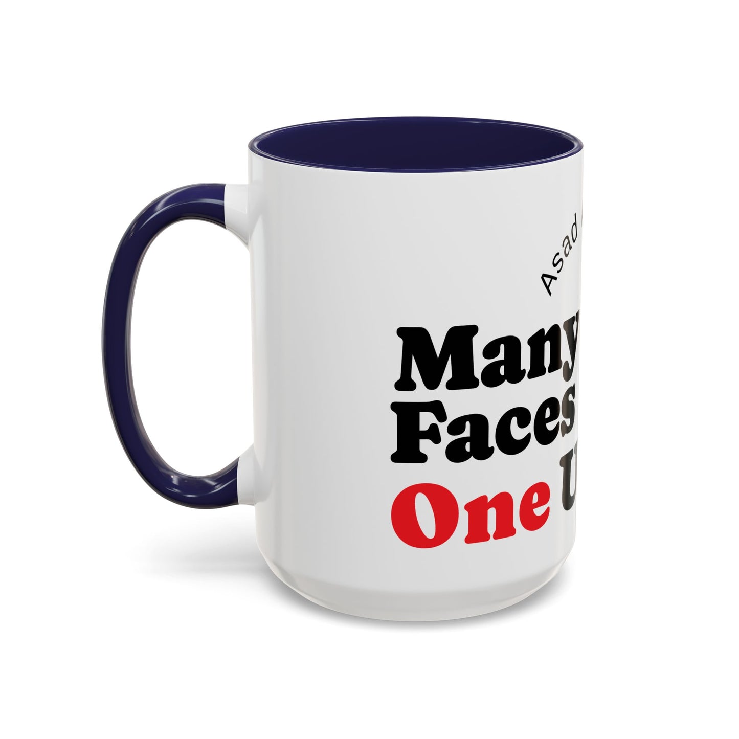 Many Faces, One Ummah Accent Coffee Mug
