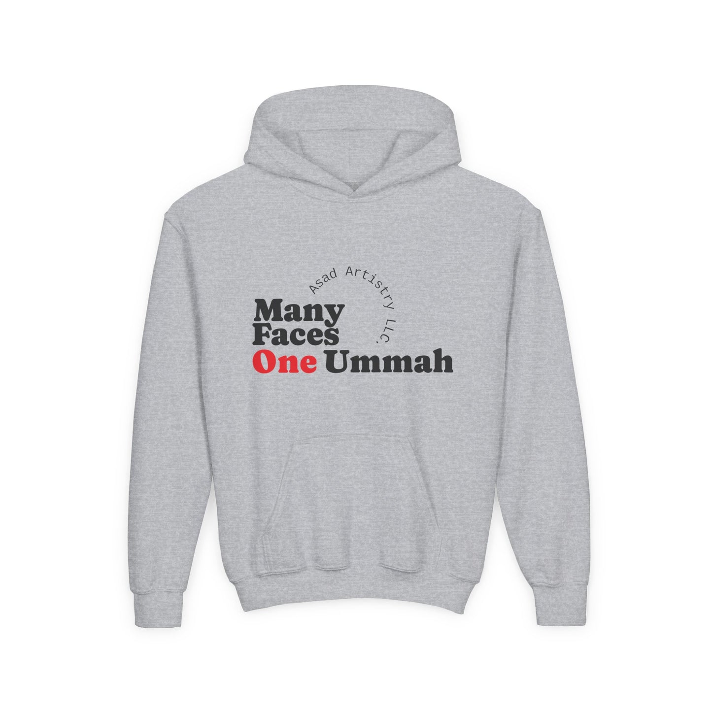 Youth Hoodie – Many Faces, One Ummah: Unity in Comfort
