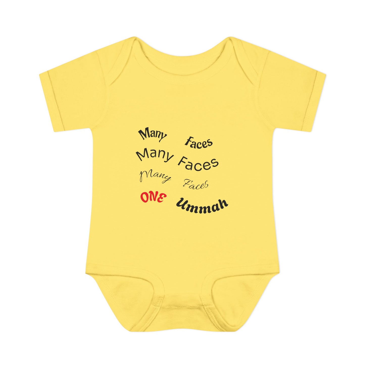 Many Faces One Ummah Infant Baby Rib Bodysuit – Joyful Comfort, United From the Start