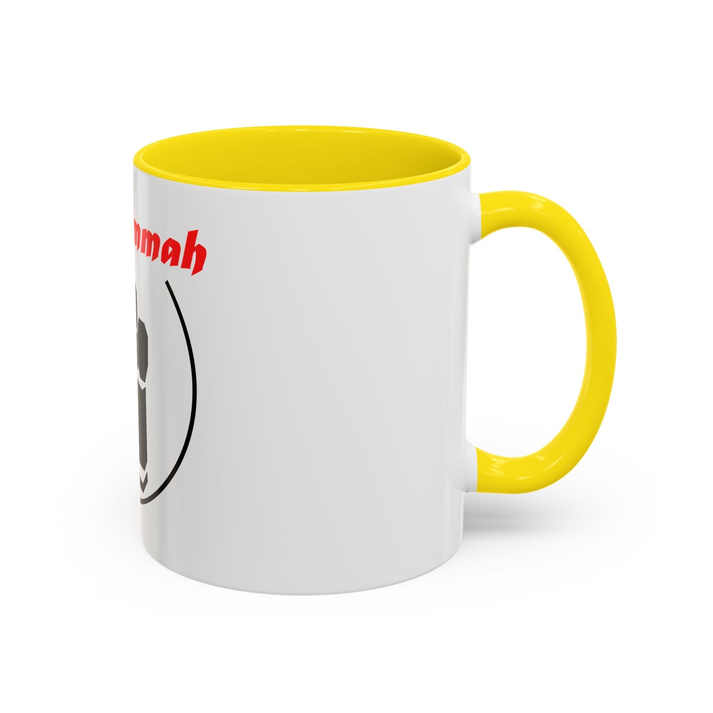 Black Logo-One Ummah Accent Coffee Mug – Sip with Unity