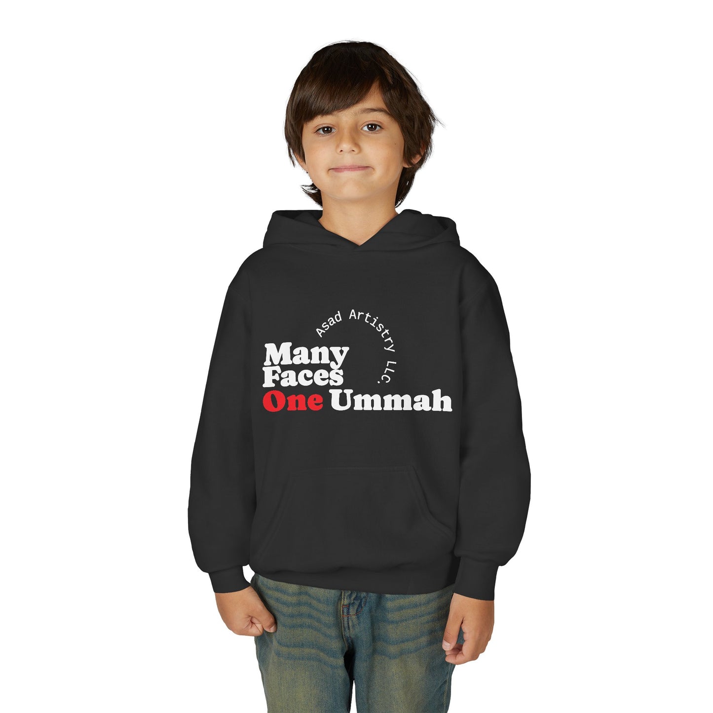 Youth Hoodie – Many Faces, One Ummah: Unity in Comfort