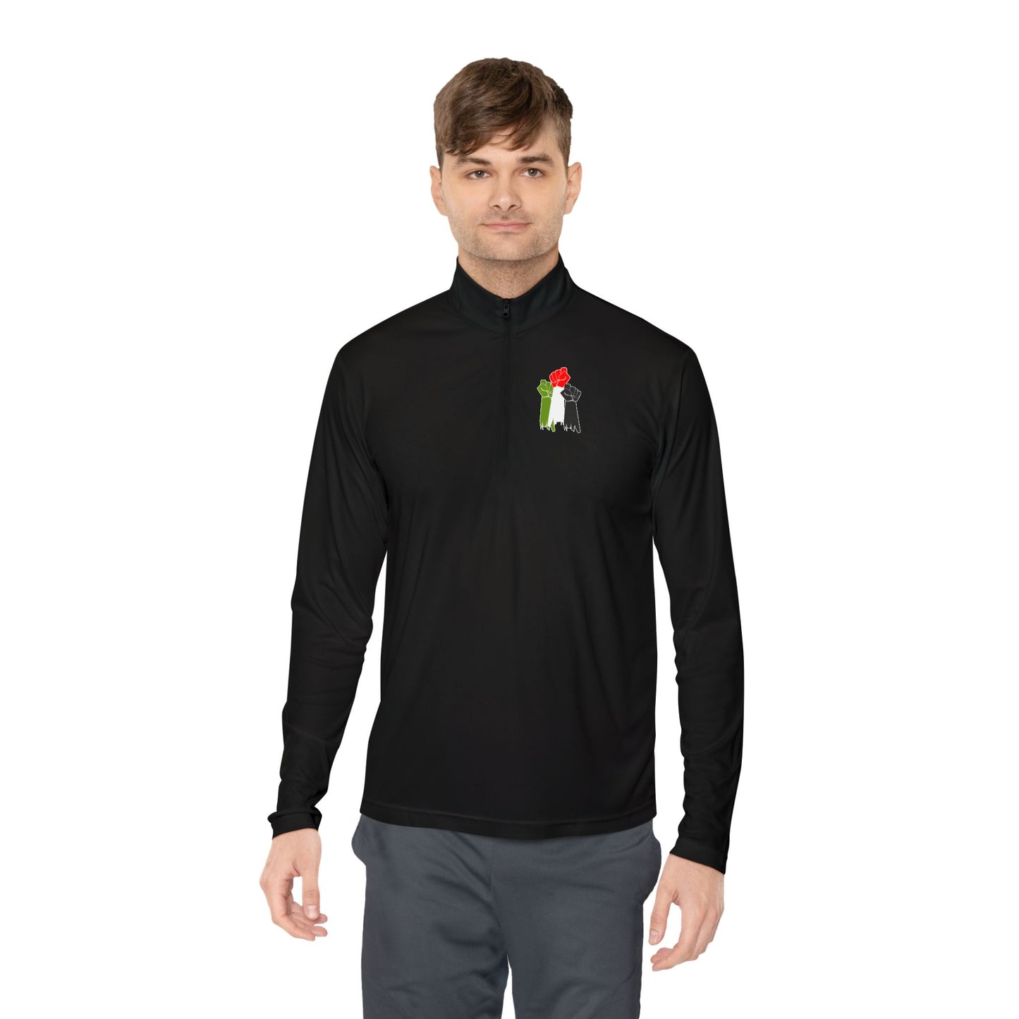 Free Palestine Unisex Quarter-Zip Pullover