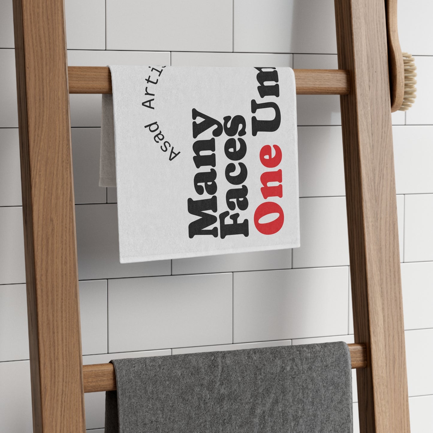 White Rally Towel, Many Faces One Ummah