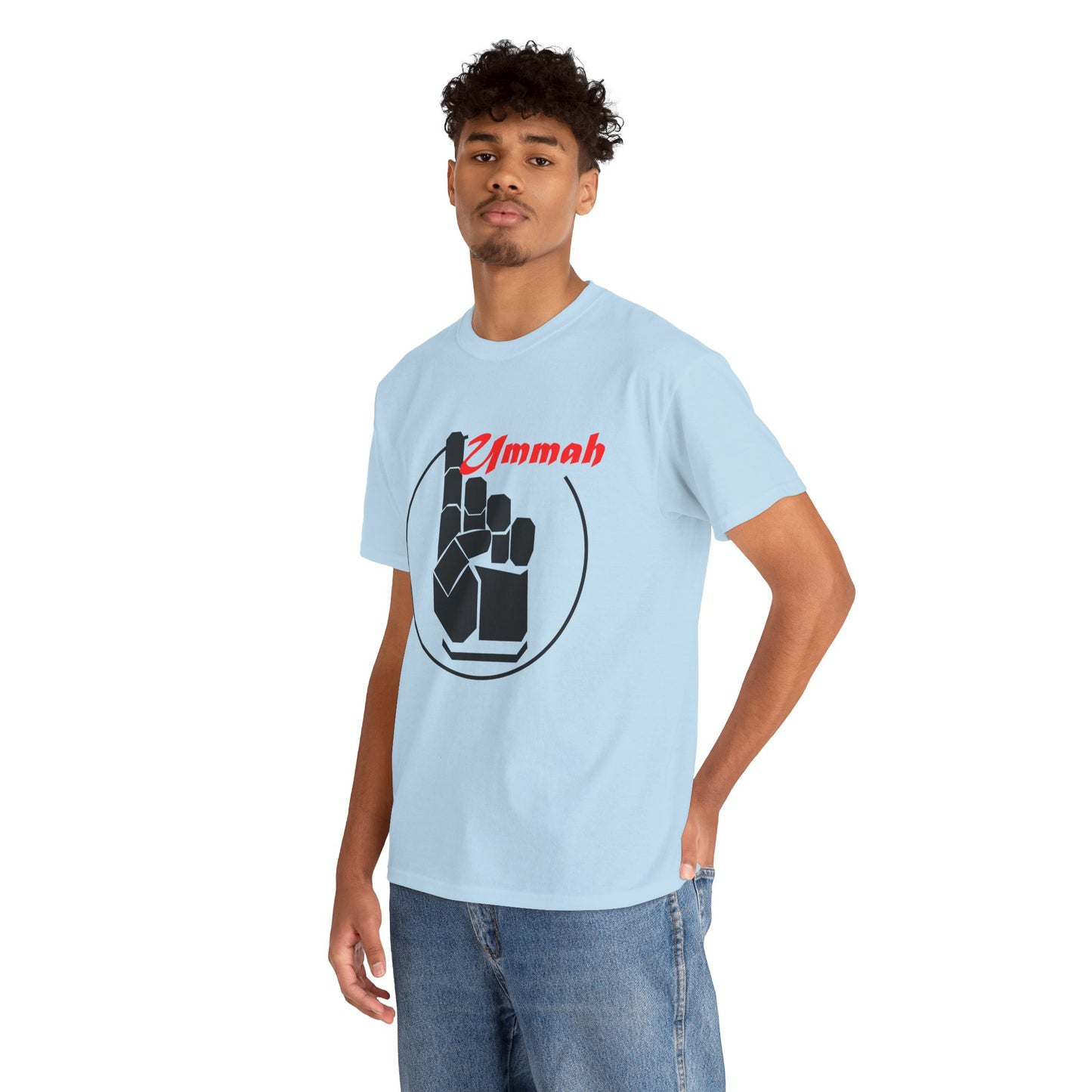 Unisex Heavy Cotton T-Shirt – "Many Faces, One Ummah"
