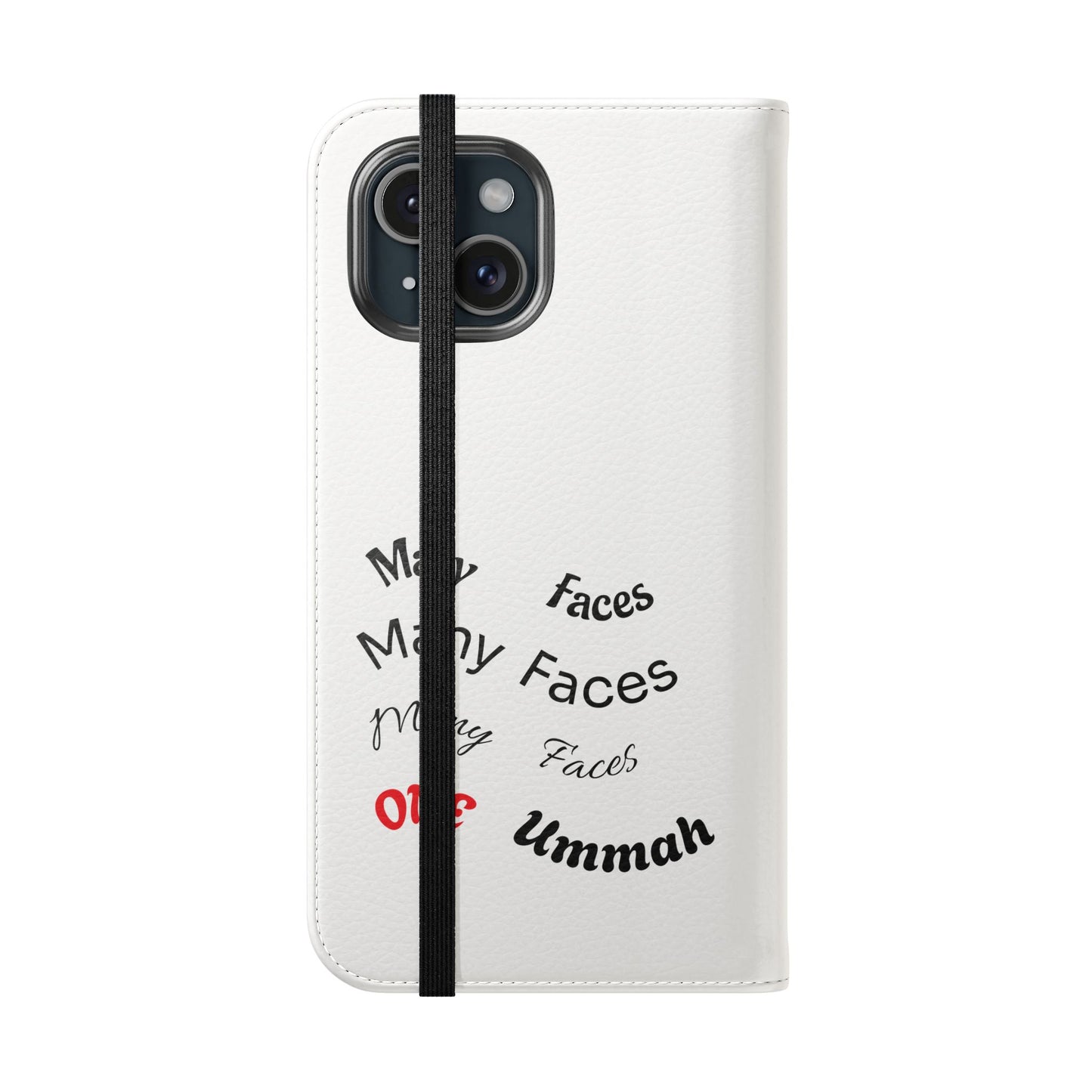 Many Faces, One Ummah Flip Case — where purpose meets protection.