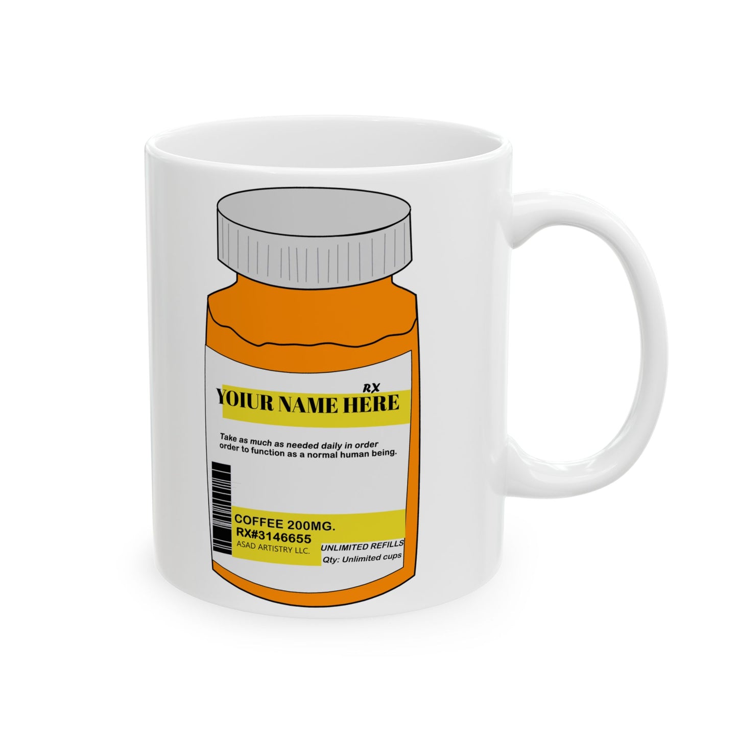 Your Daily Dose – Custom Prescription Coffee Mug