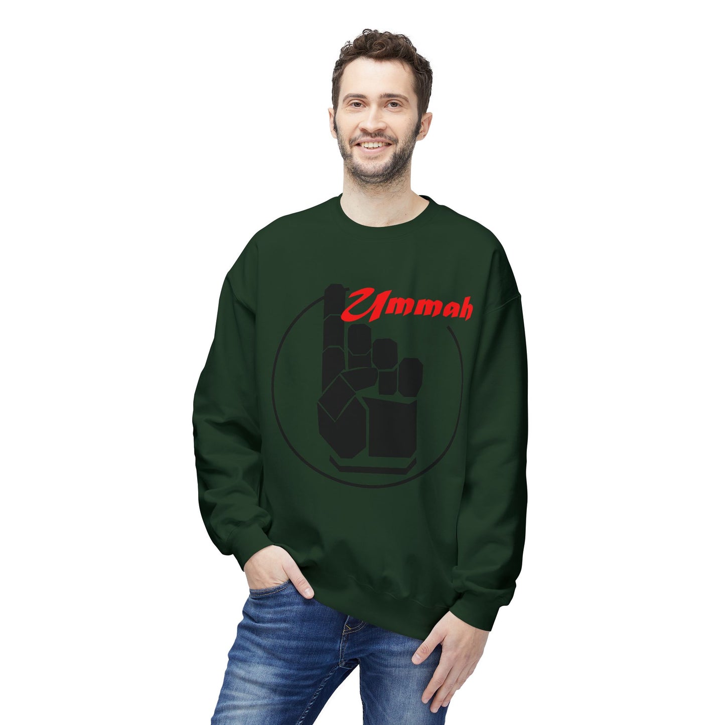 One Ummah Unisex Fleece Sweatshirt – Unity in Comfort