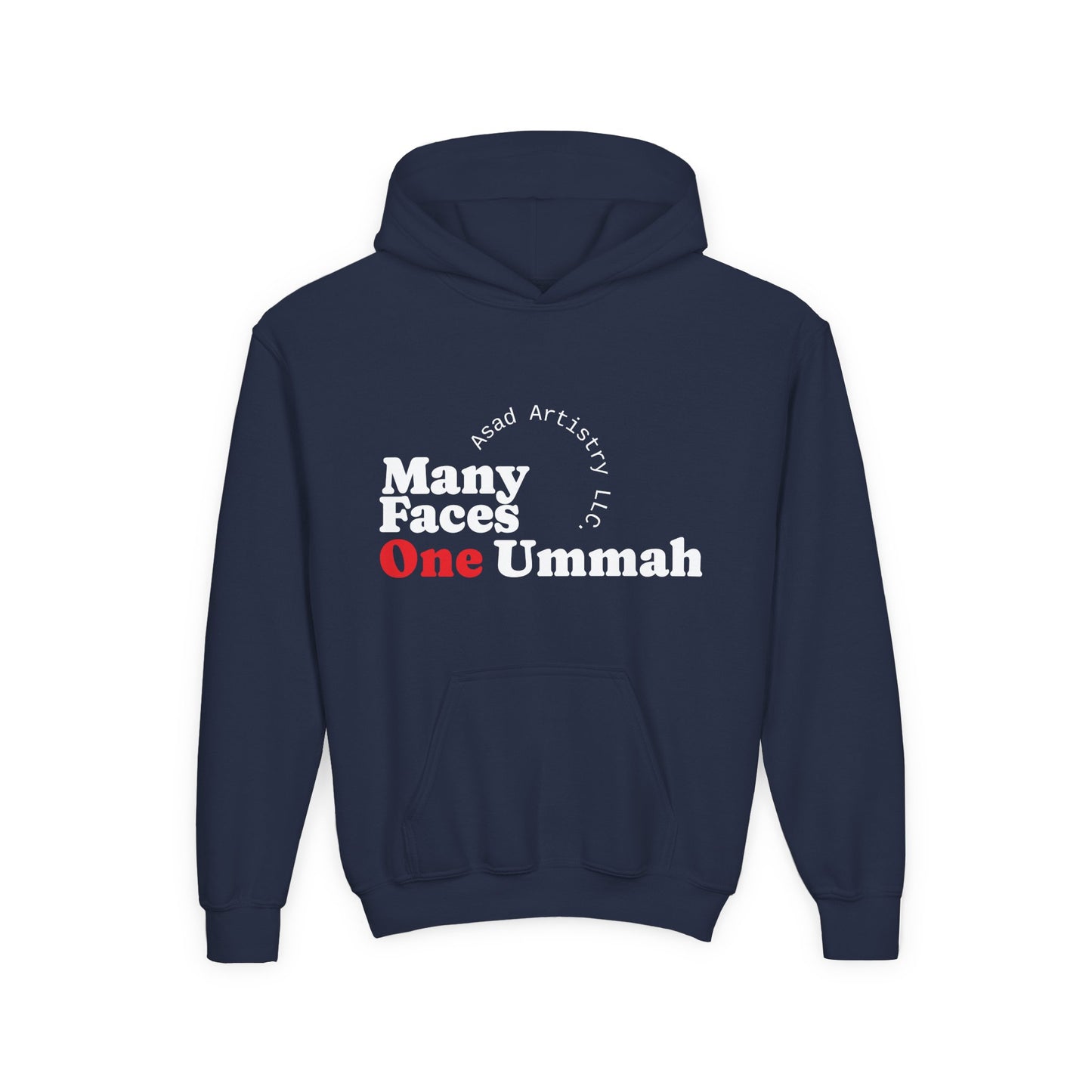 Youth Hoodie – Many Faces, One Ummah: Unity in Comfort