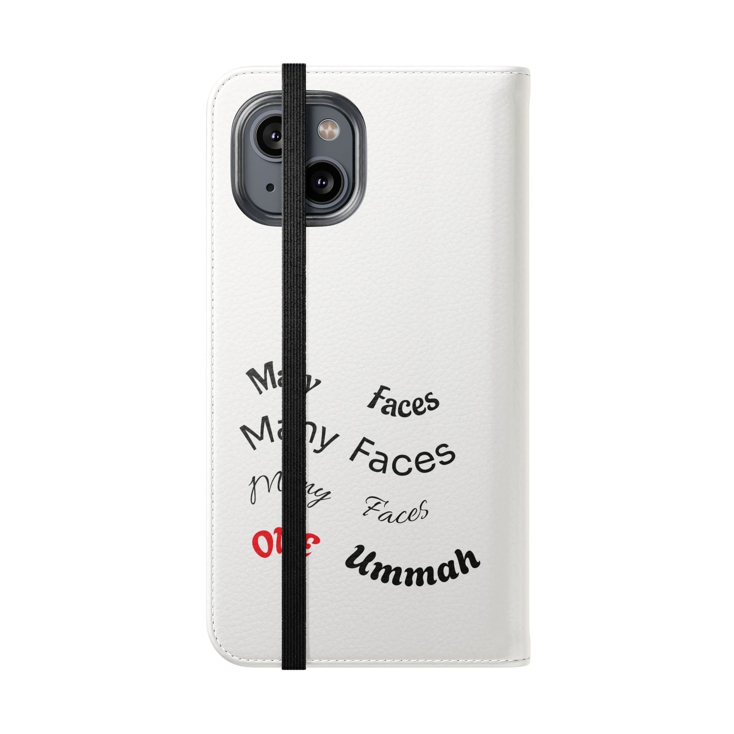 Many Faces, One Ummah Flip Case — where purpose meets protection.