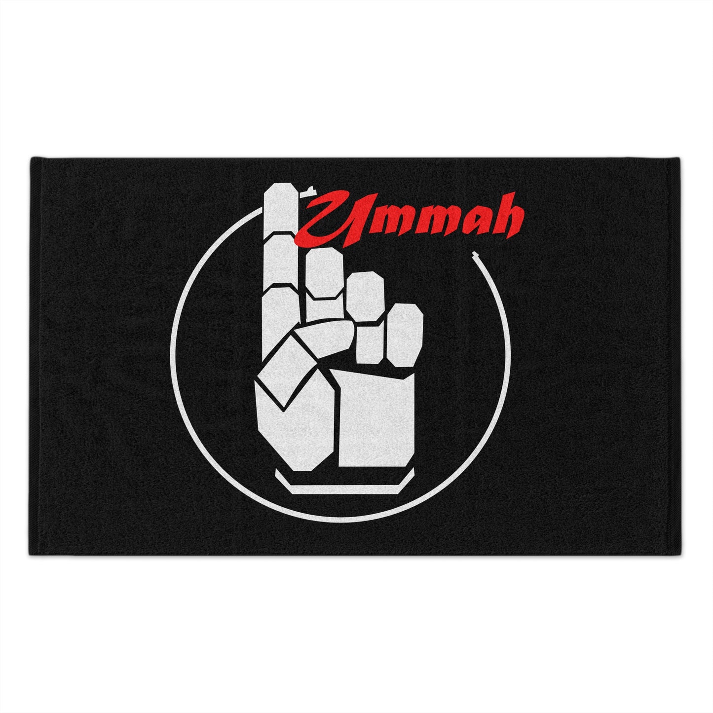 One Ummah Black Towel