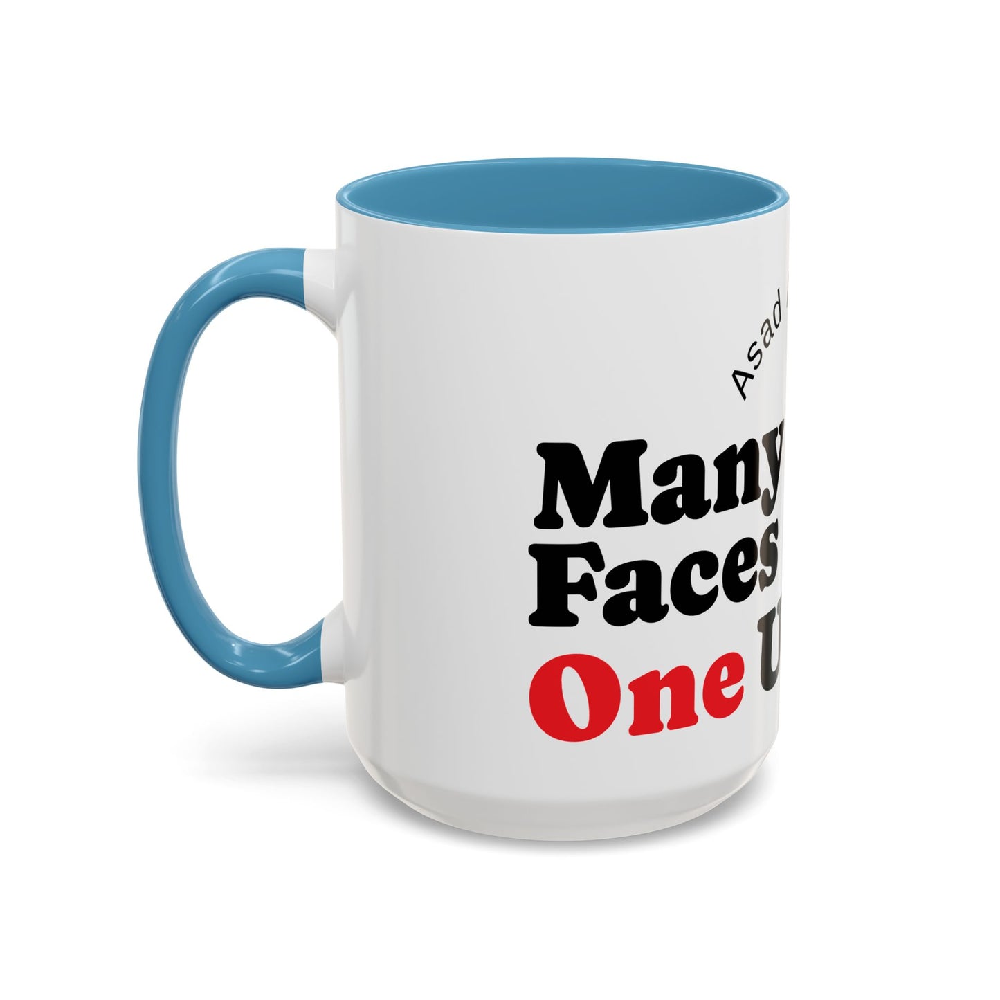 Many Faces, One Ummah Accent Coffee Mug