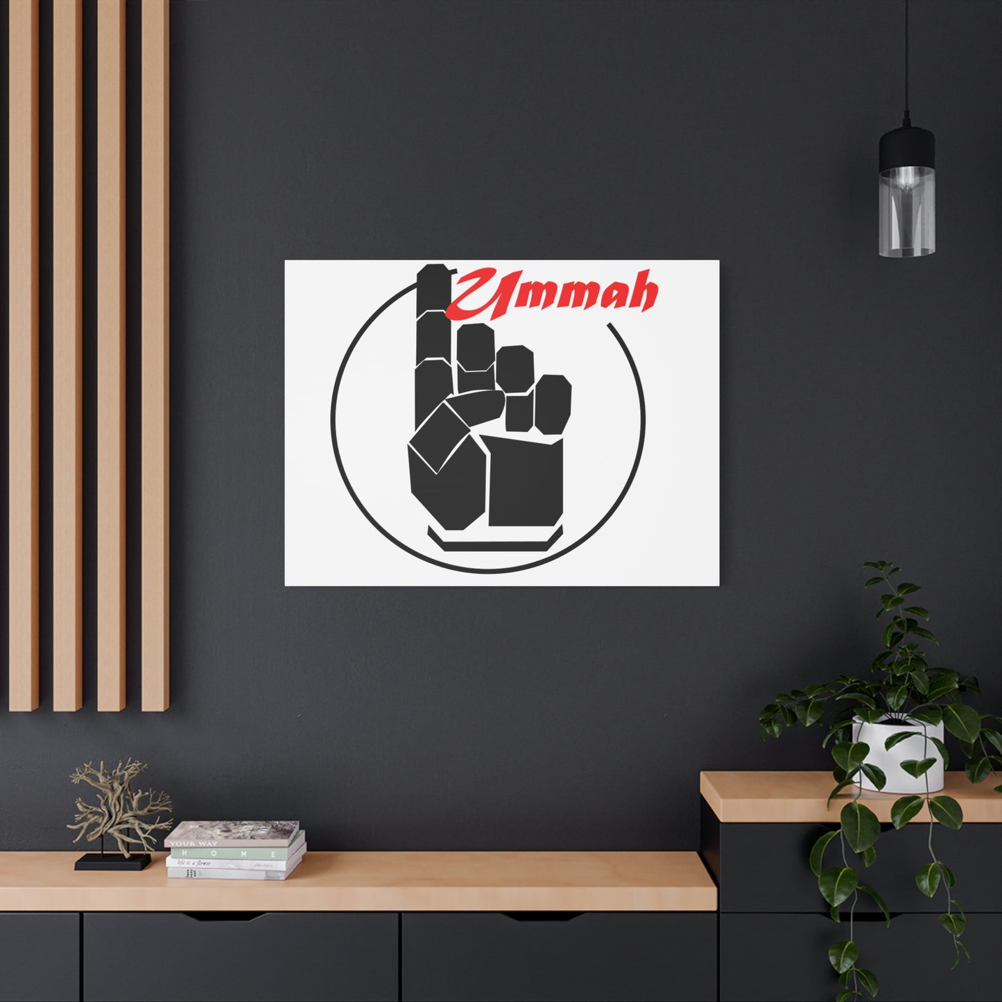 One Ummah Wall Canvas – Unity Through Faith